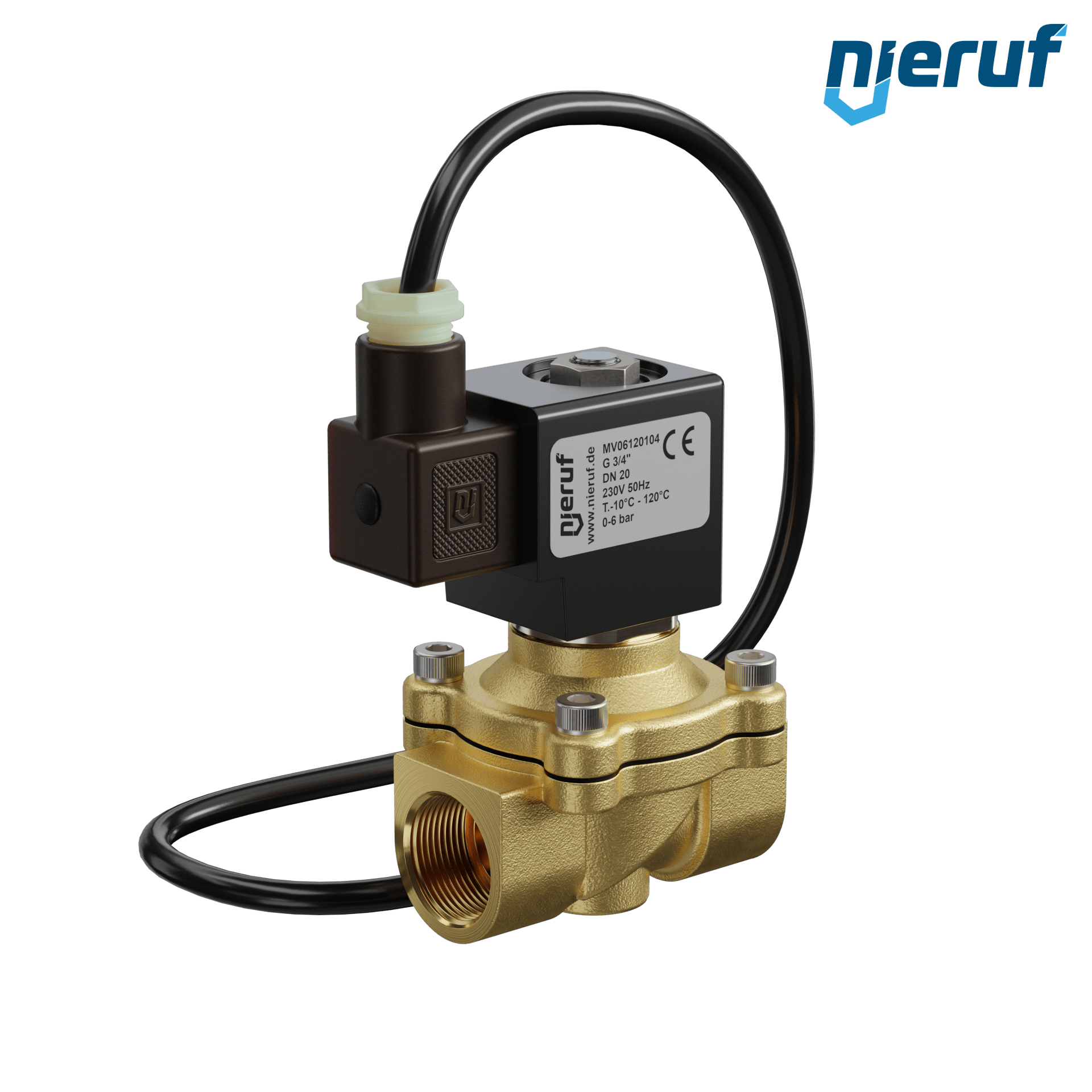 ATEX-Solenoid valve DN20 G 3/4" Inch FKM brass