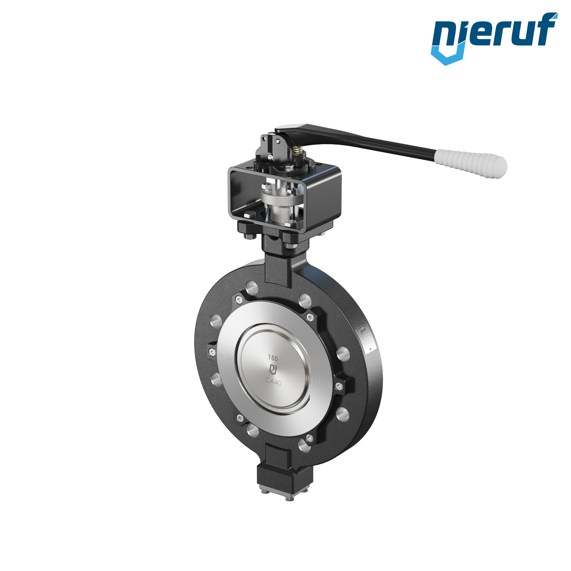 Double offset butterfly-valve AK12 DN 150 PN25-PN40 lever
