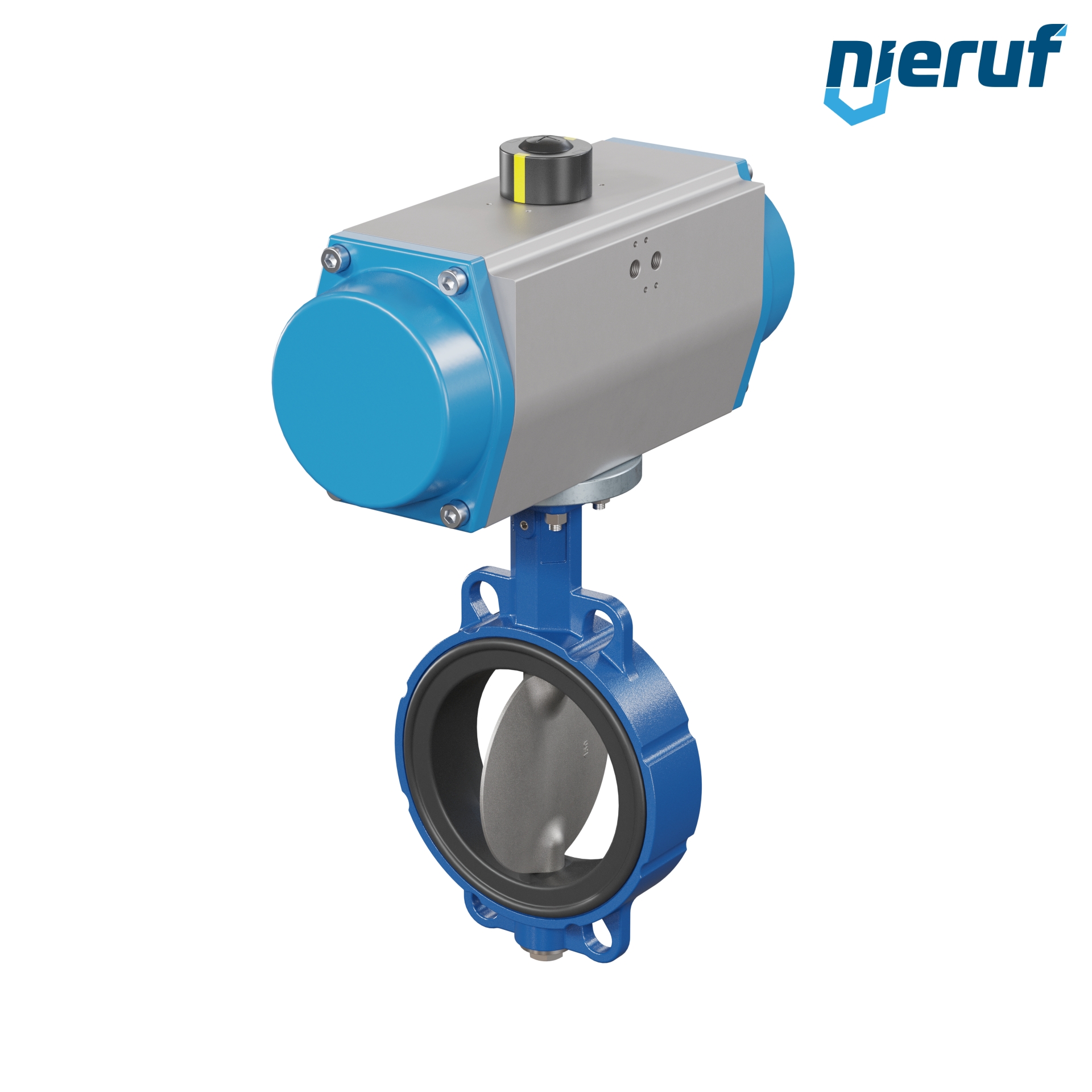 Butterfly valve DN 150 AK01 EPDM high temperature & FDA pneumatic actuator single acting normally open