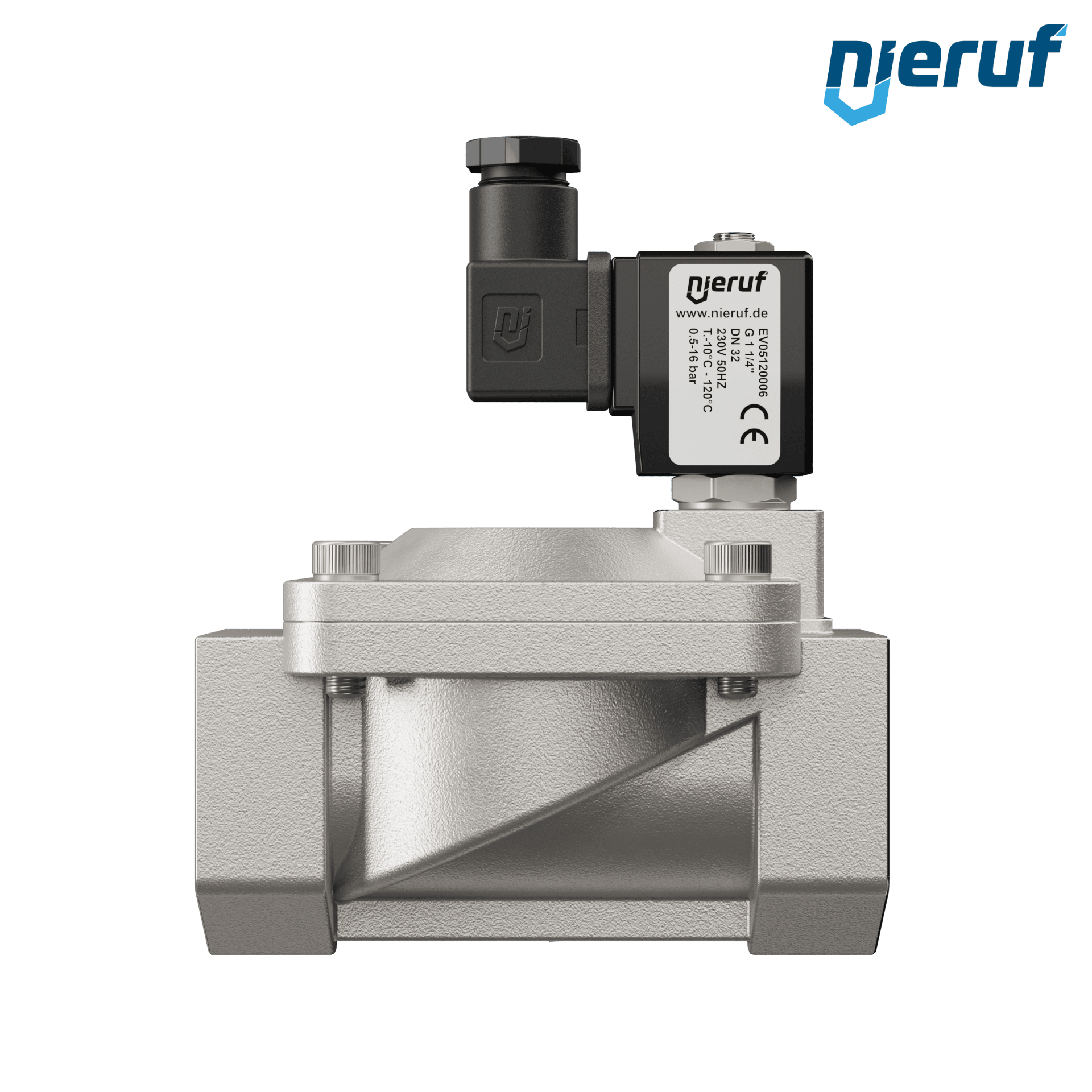 elettrovalvola G 1 1/4" pollici acciaio inossidabile EV05 FKM 230V 50Hz