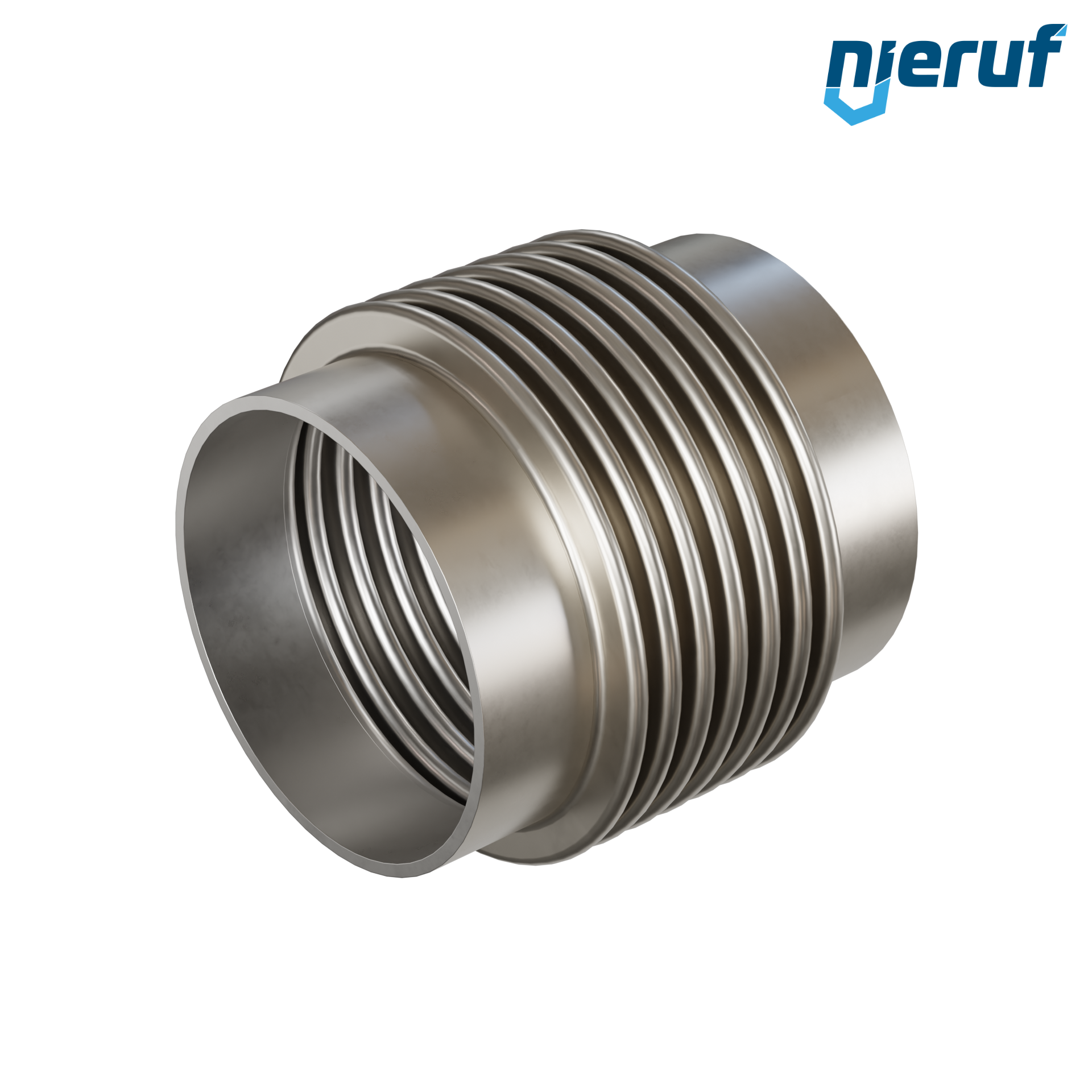 Giunto di dilatazione assiale DN200 - 219,1mm versione KP05 estremità a saldare in acciaio inox e manicotto in acciaio inox