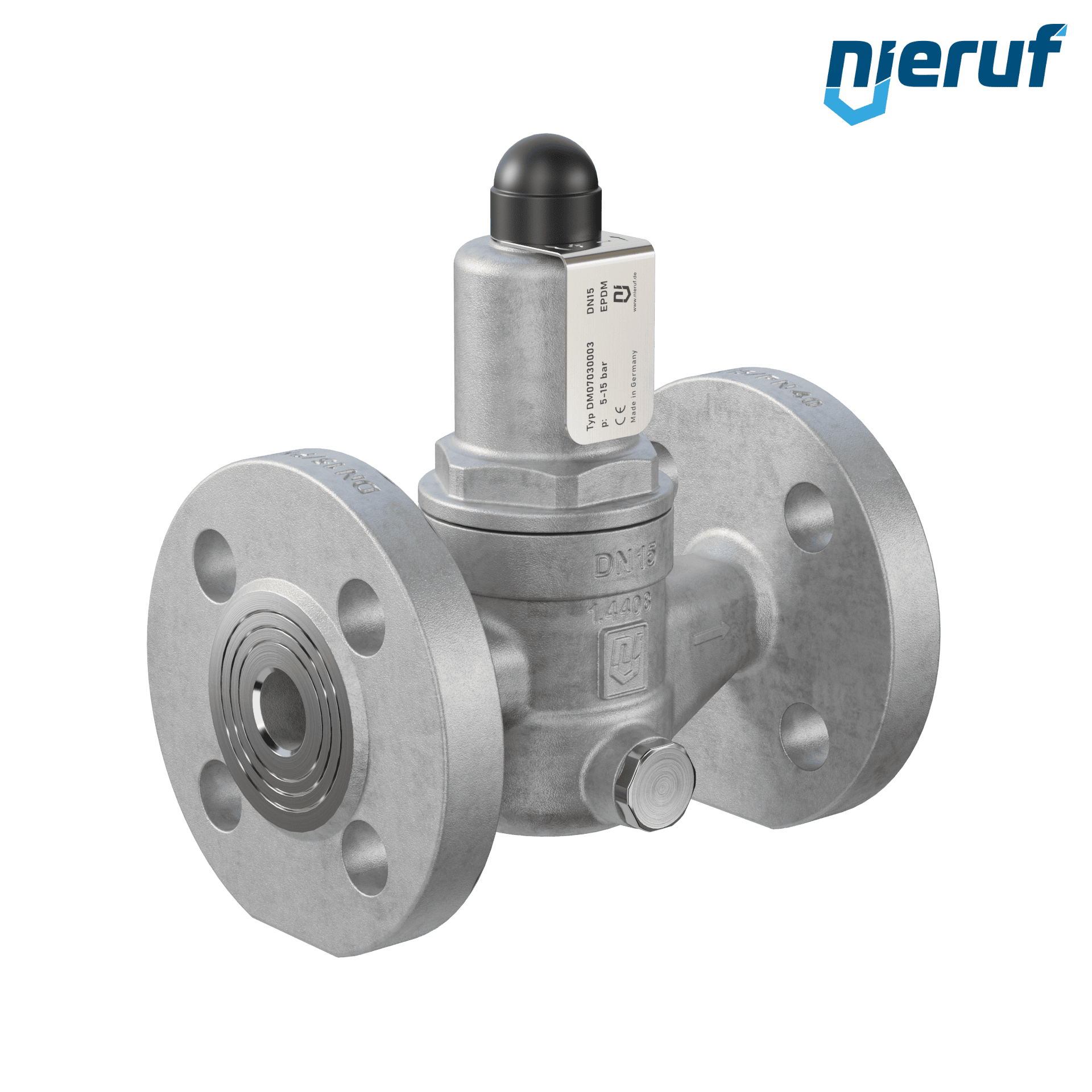 riduttore di pressione flangiato DN 15 PN40 DM07 acciaio inossidabile EPDM 5.0 - 15.0 bar