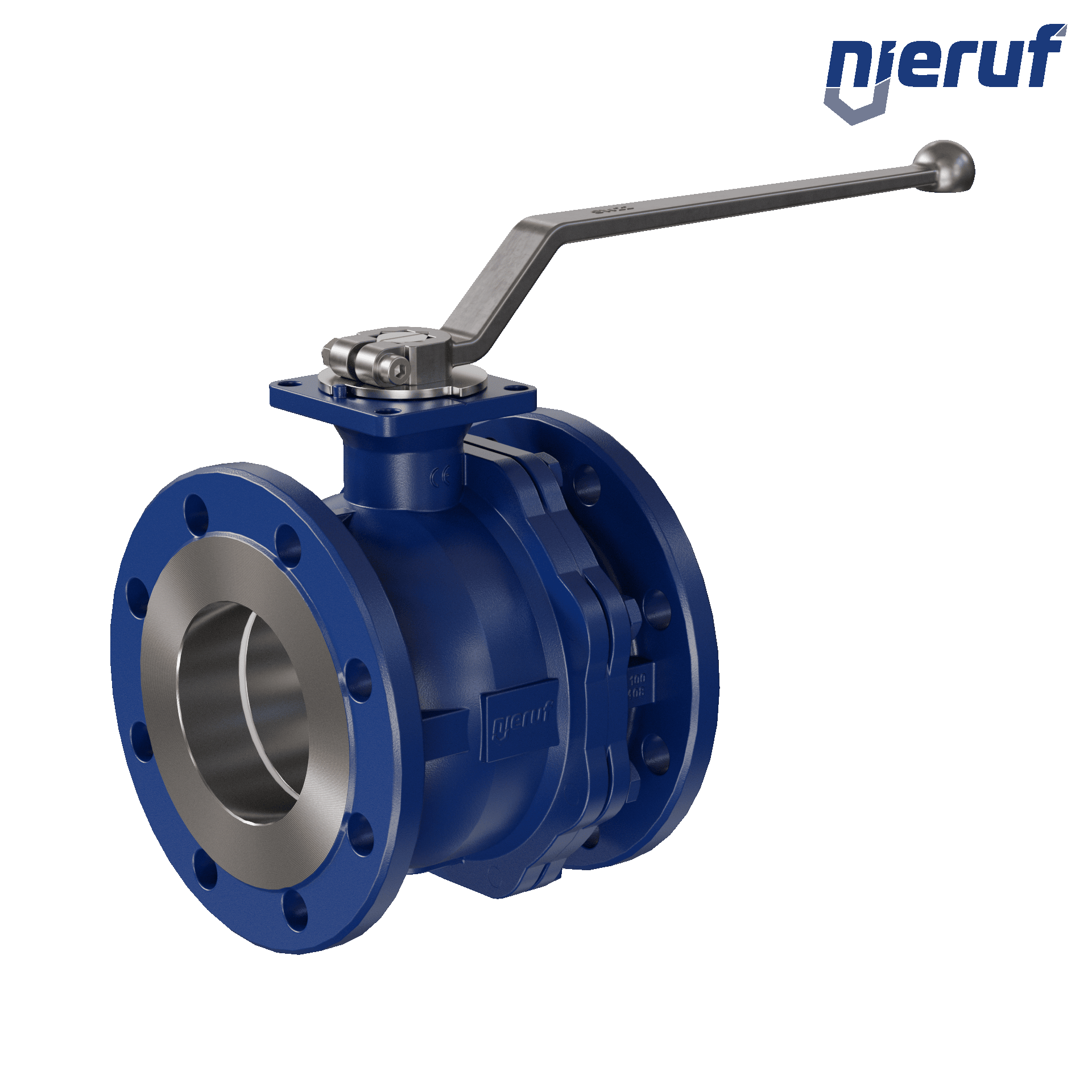 valvola a sfera flangiata per alte temperature FK12 DN100 PEEK guarnizione
