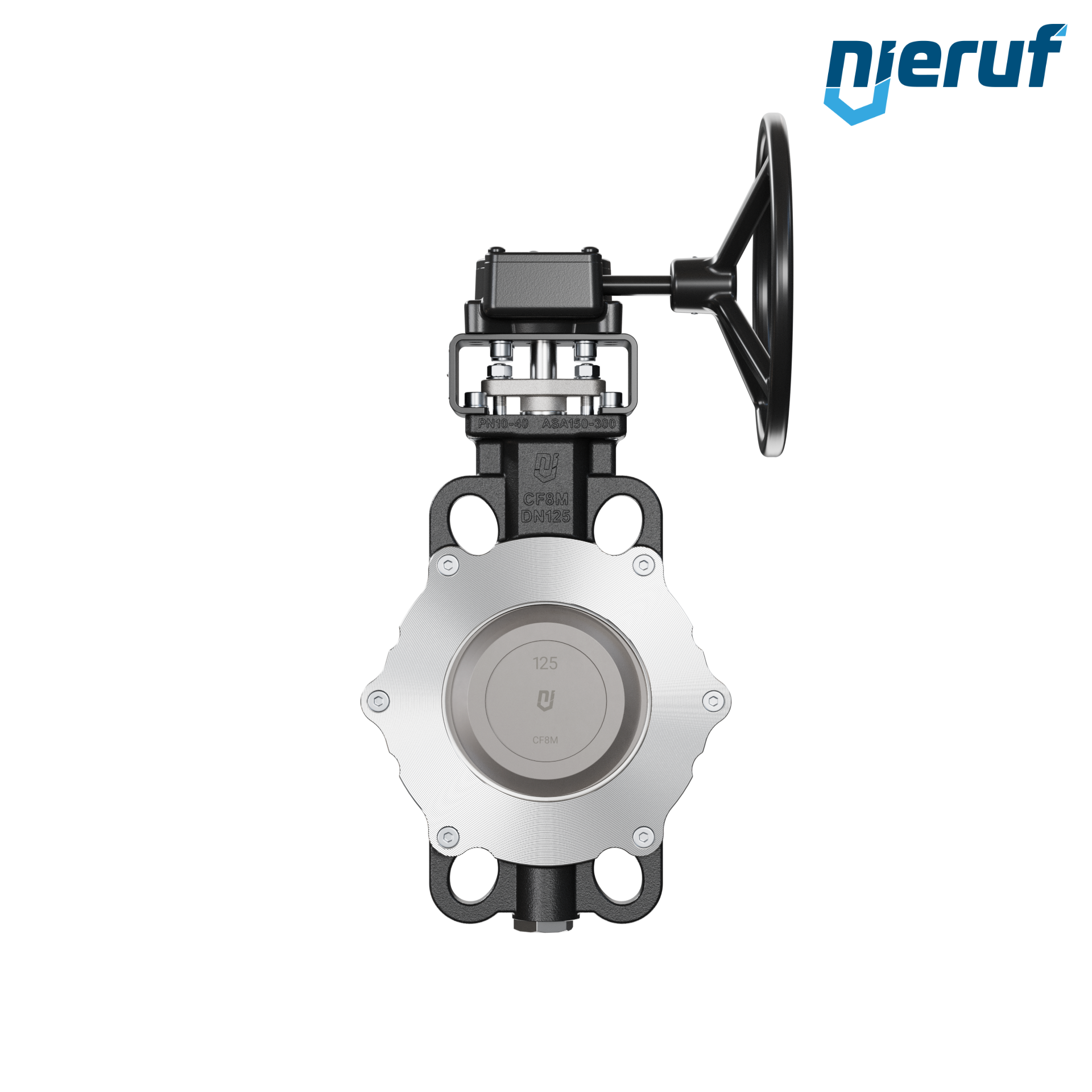 valvola a farfalla triplo eccentrico AK13 DN 125 PN10-40 ANSI150-300 volantino