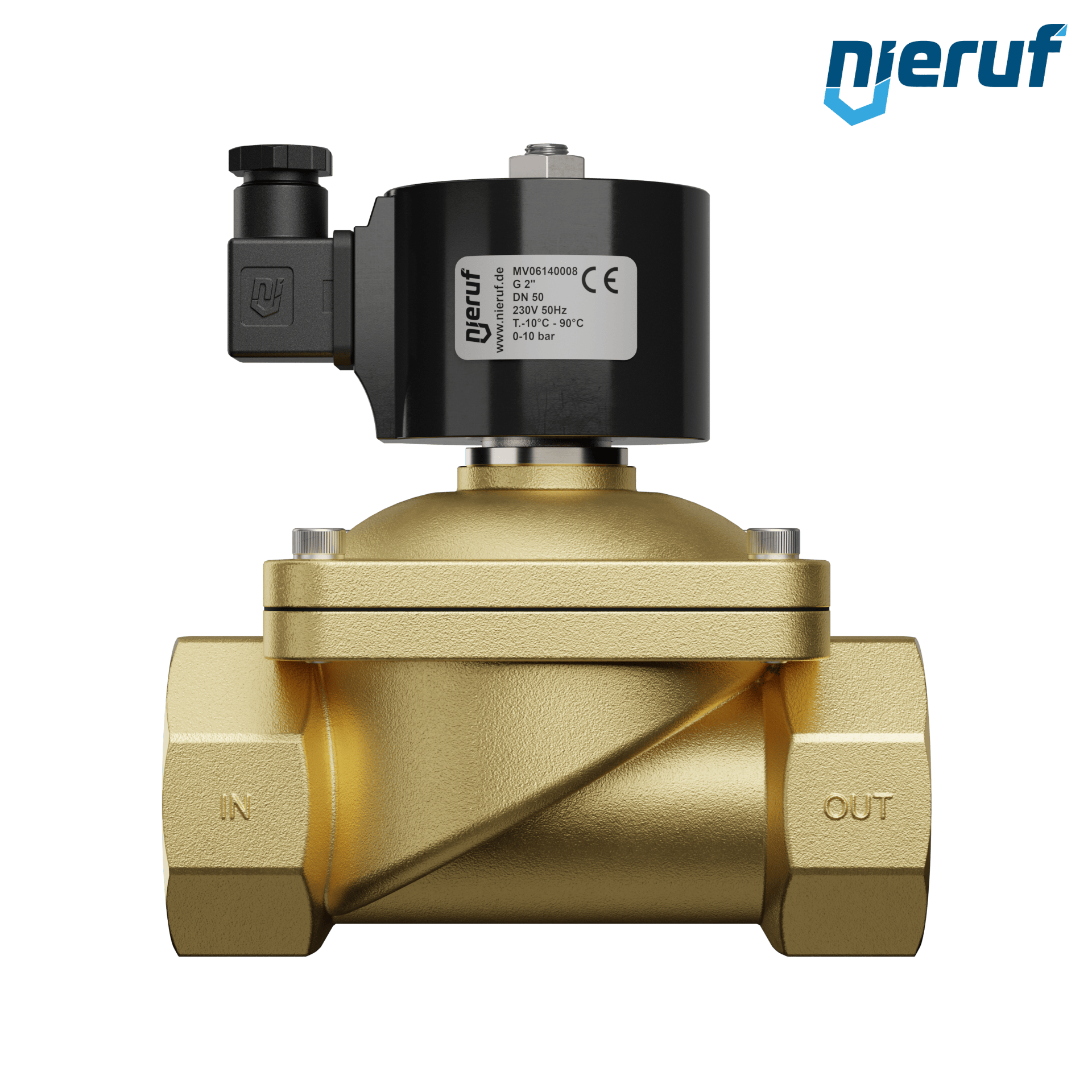elettrovalvolaDN50 G 2" pollici ottone MV06 NBR 230V 50Hz