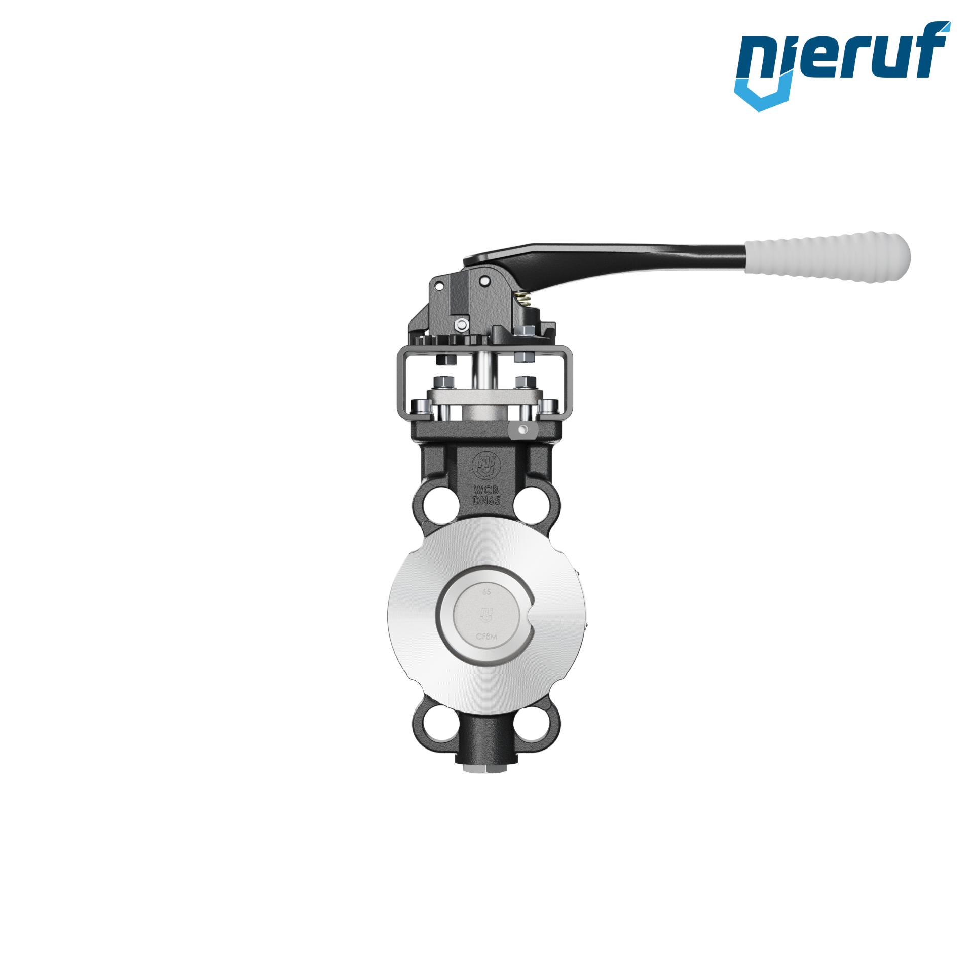 Double offset butterfly-valve AK11 DN 65 PN10-40 ANSI150-300 lever