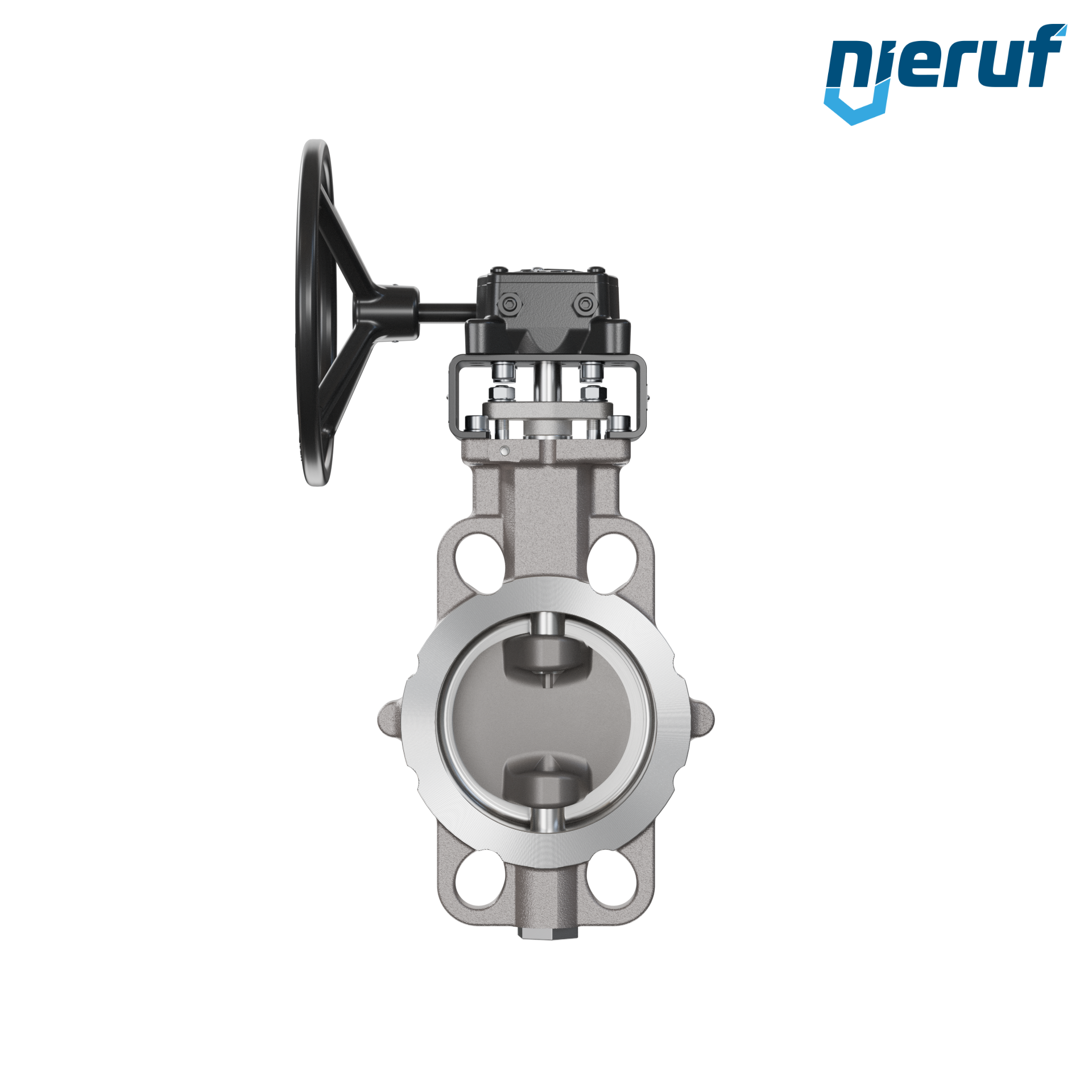 valvola a farfalla triplo eccentrico acciaio inox AK13 DN 100 PN10-40 ANSI150-300 volantino