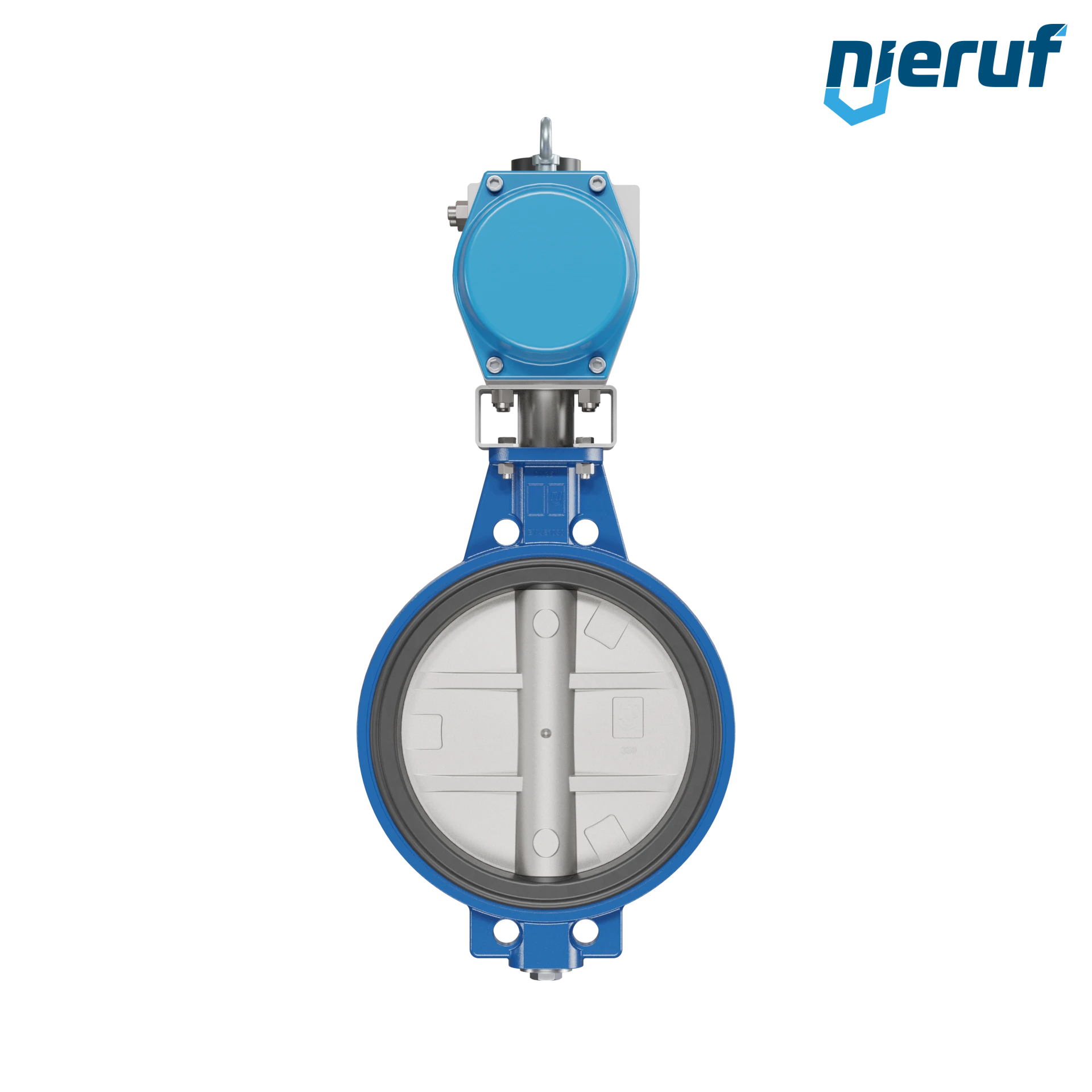 Butterfly valve DN 350 AK01 FPM pneumatic actuator double acting