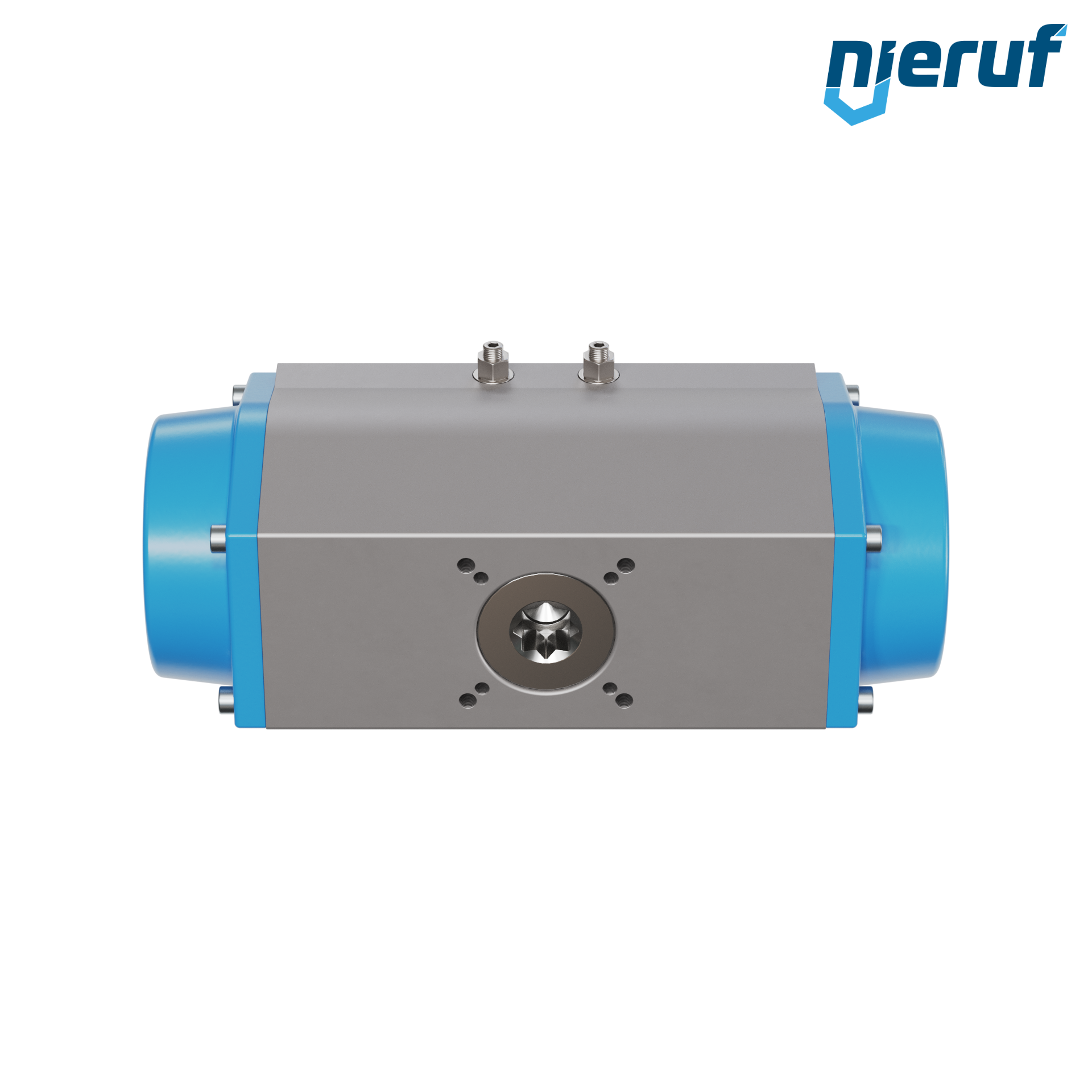attuatore pneumatico AN02 a singolo effetto, apertura a molla versione per alta temperatura GS-160 90° con 12 molle
