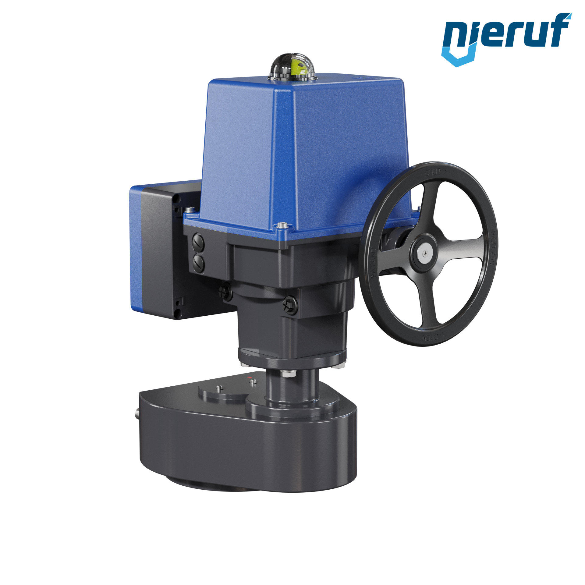 Attuatore elettrico da 1/4 di giro AN03 PSQ3003AMS13 con protezione contro le interruzioni di corrente - 360-575V AC 3000Nm IP67 ISO 5211 F16