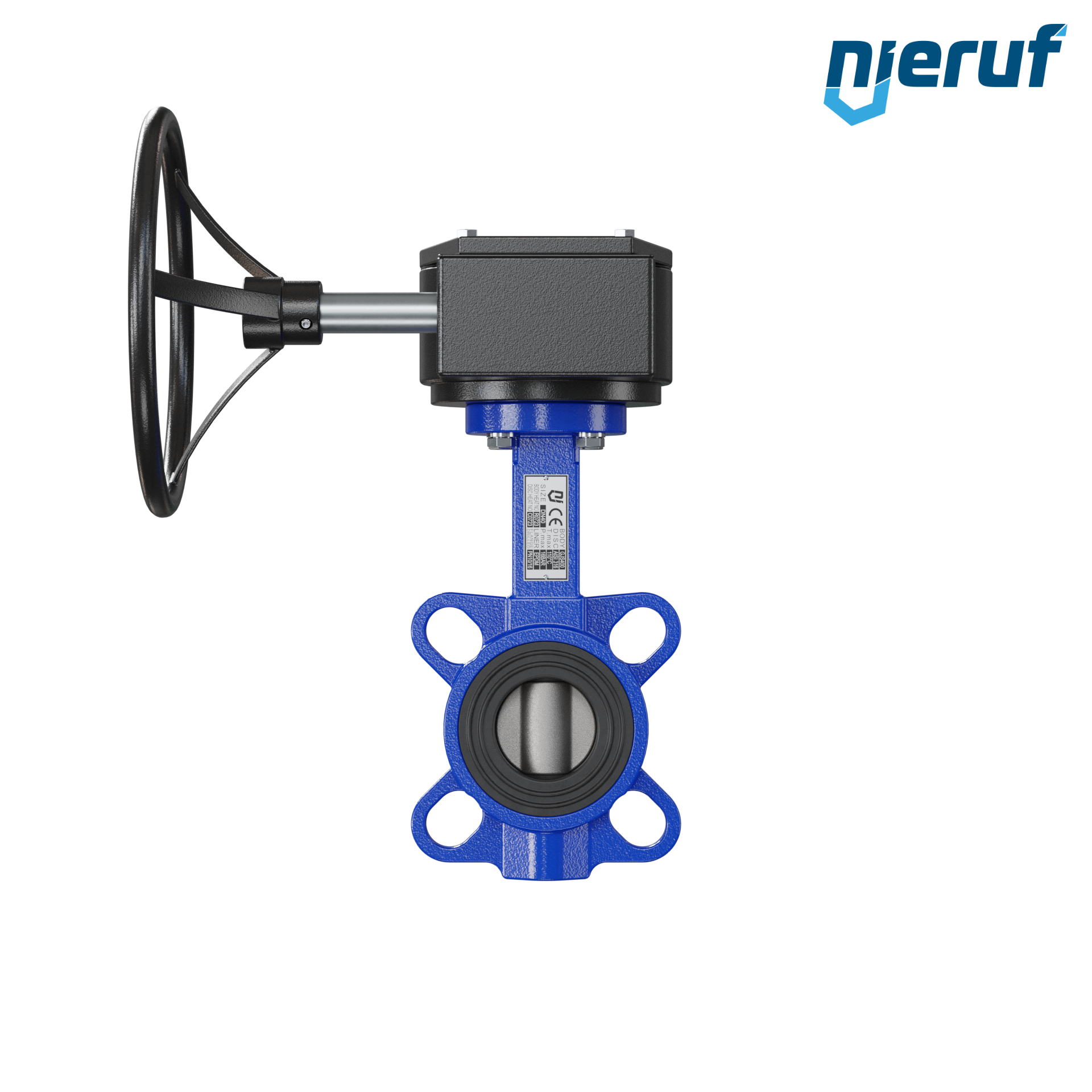 valvola a farfalla DN 40 PN16 AK05 NBR volantino