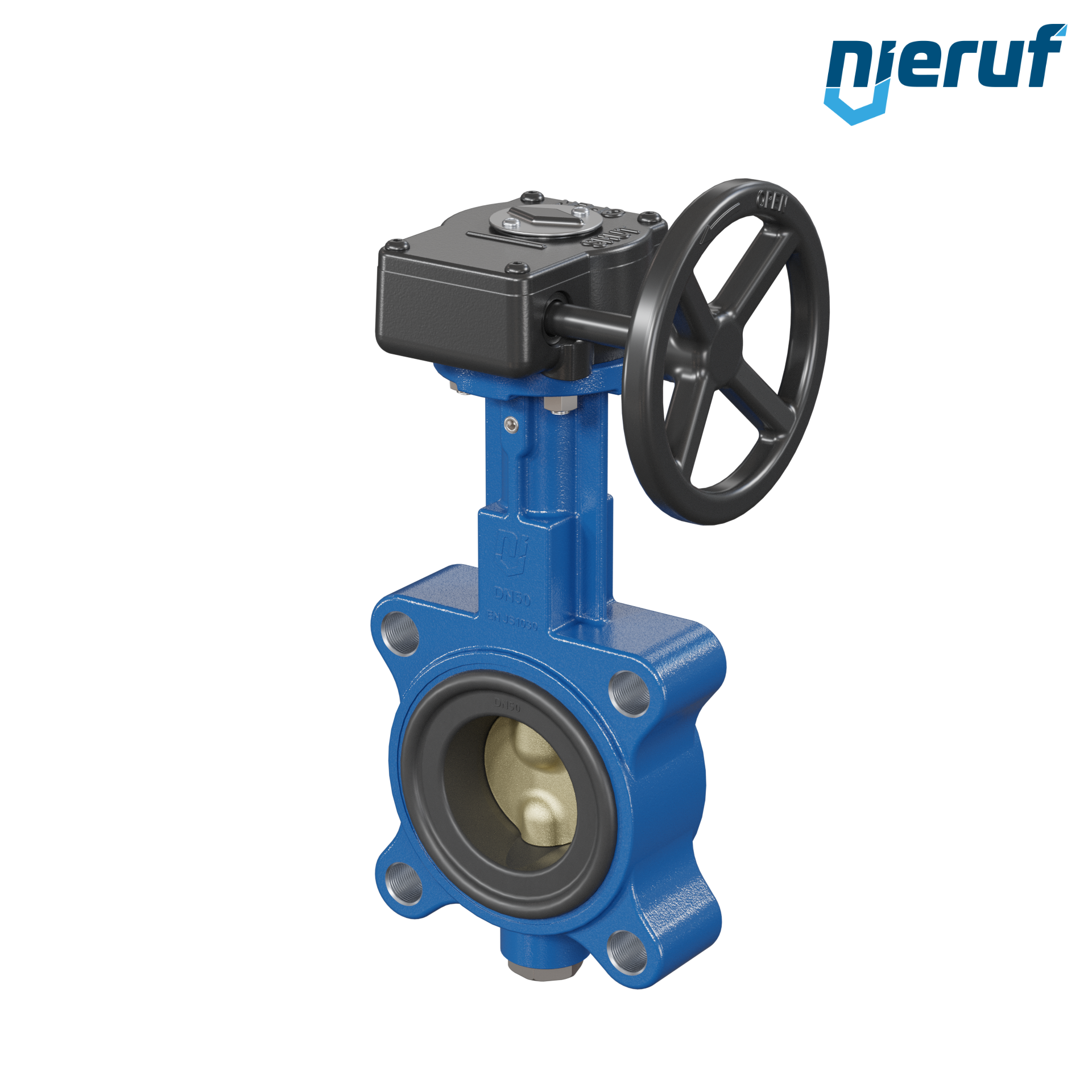 valvola a farfalla per l'acqua di mare DN 50 PN10-PN16 AK16 volantino