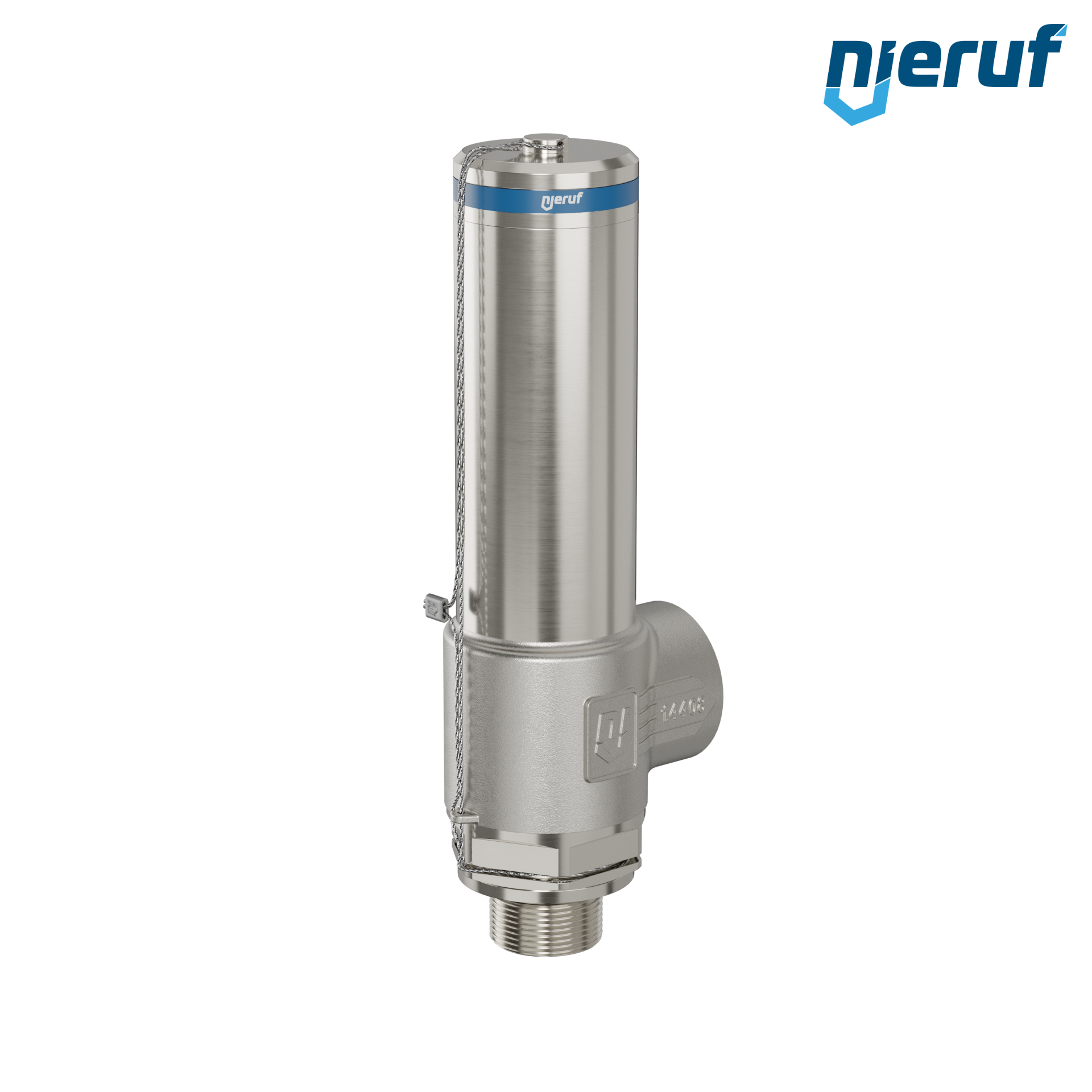 valvola di sicurezza criogenica DN20 3/4" M x 1" F SV14, acciaio inox PTFE