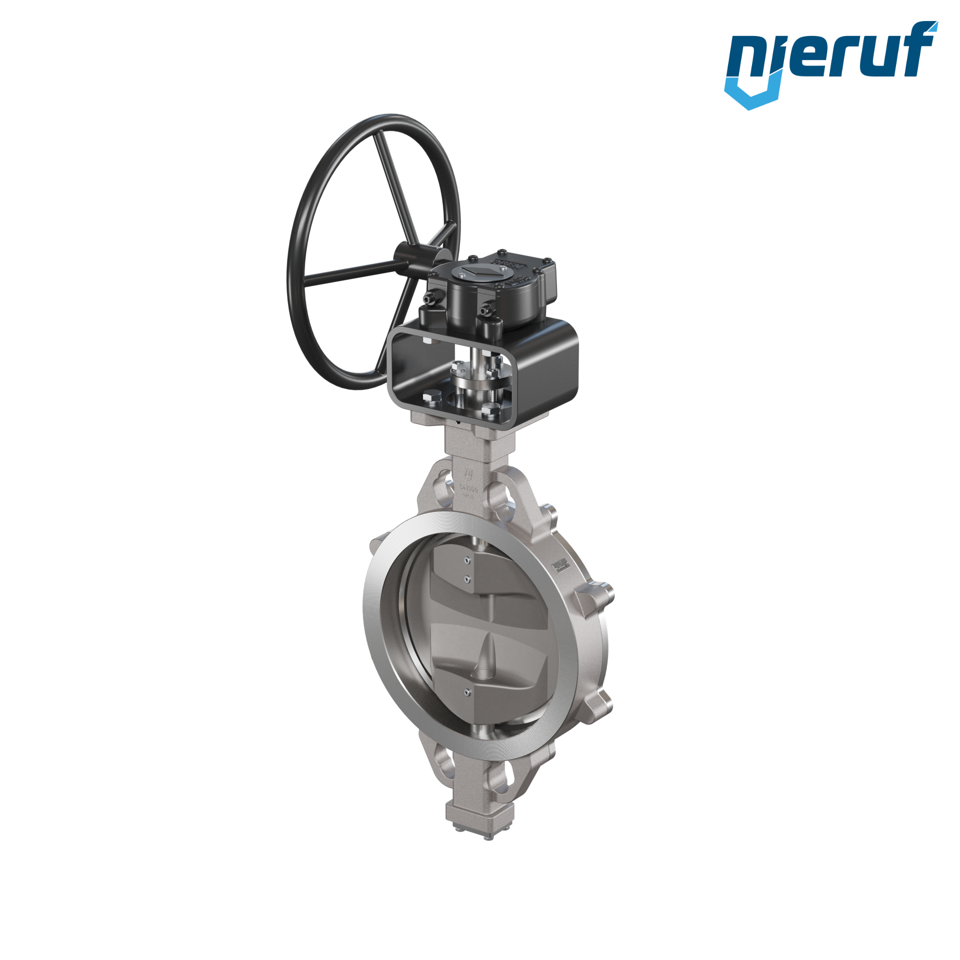 valvola a farfalla triplo eccentrico acciaio inox AK13 DN 300 PN10-40 ANSI150-300 volantino