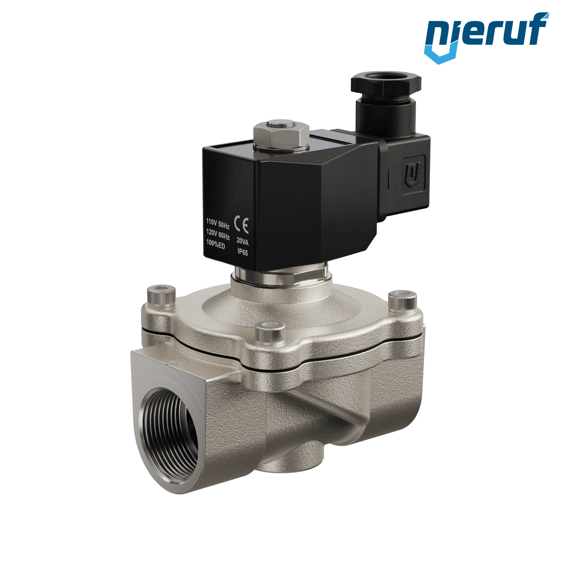 elettrovalvola DN25 G 1" pollici NBR 110V acciaio inossidabile 1.4308