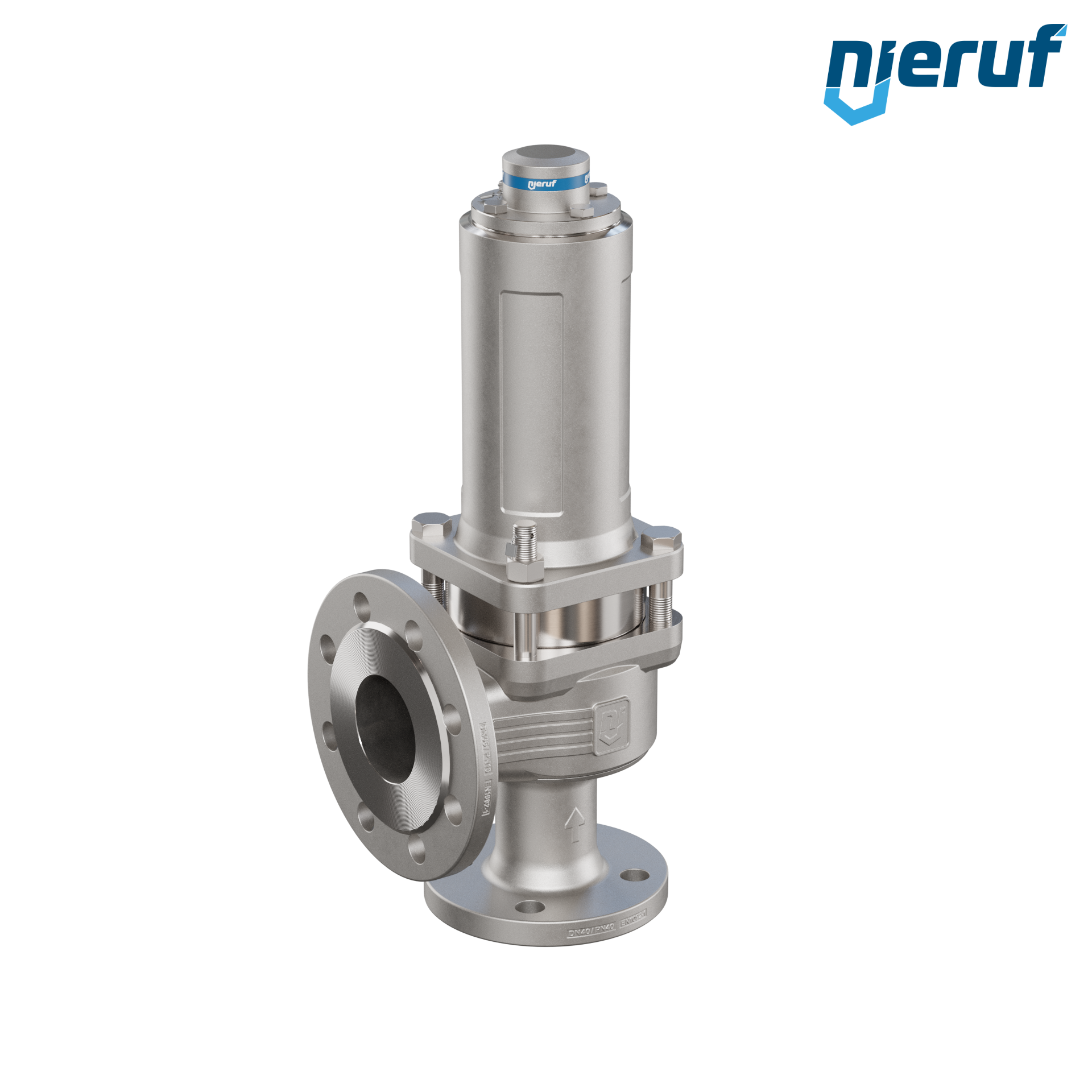 valvola di sicurezza con cappello a tenuta di gas & manicotto di tenuta DN40/DN65 SF04, PTFE, senza dispositivo di sollevamento