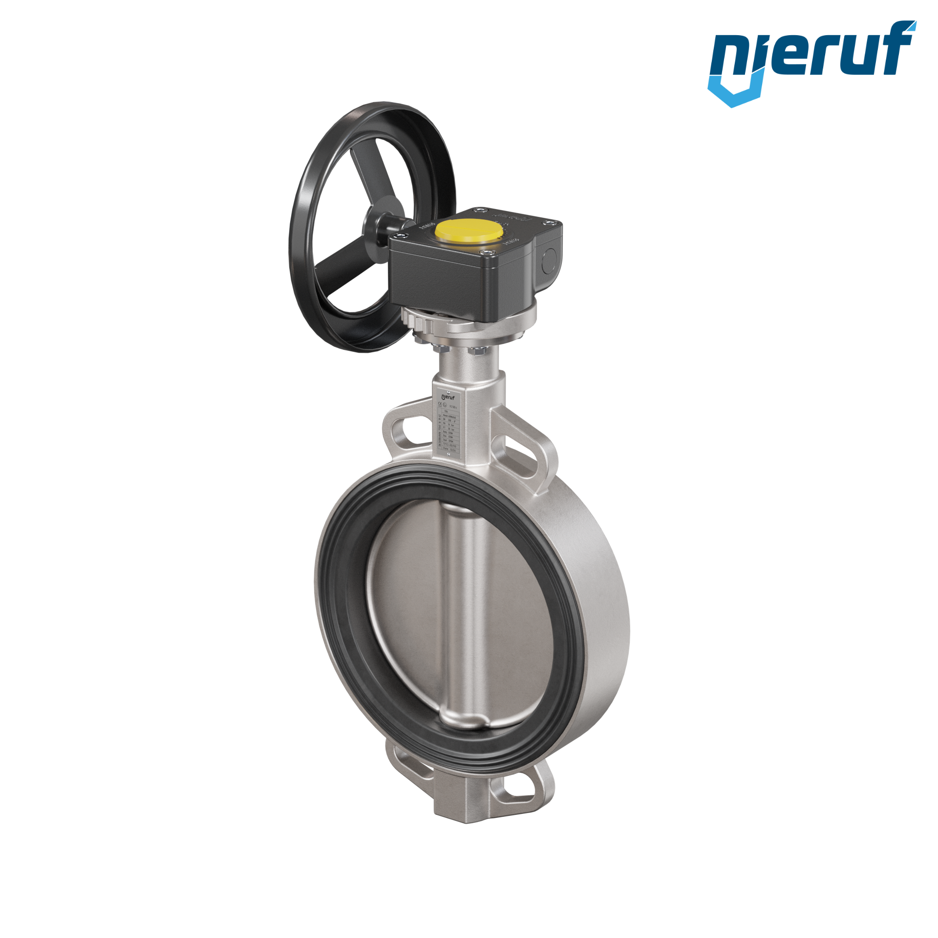 valvola a farfalla in acciaio inossidabile DN 200 PN16 AK08 EPDM volantino