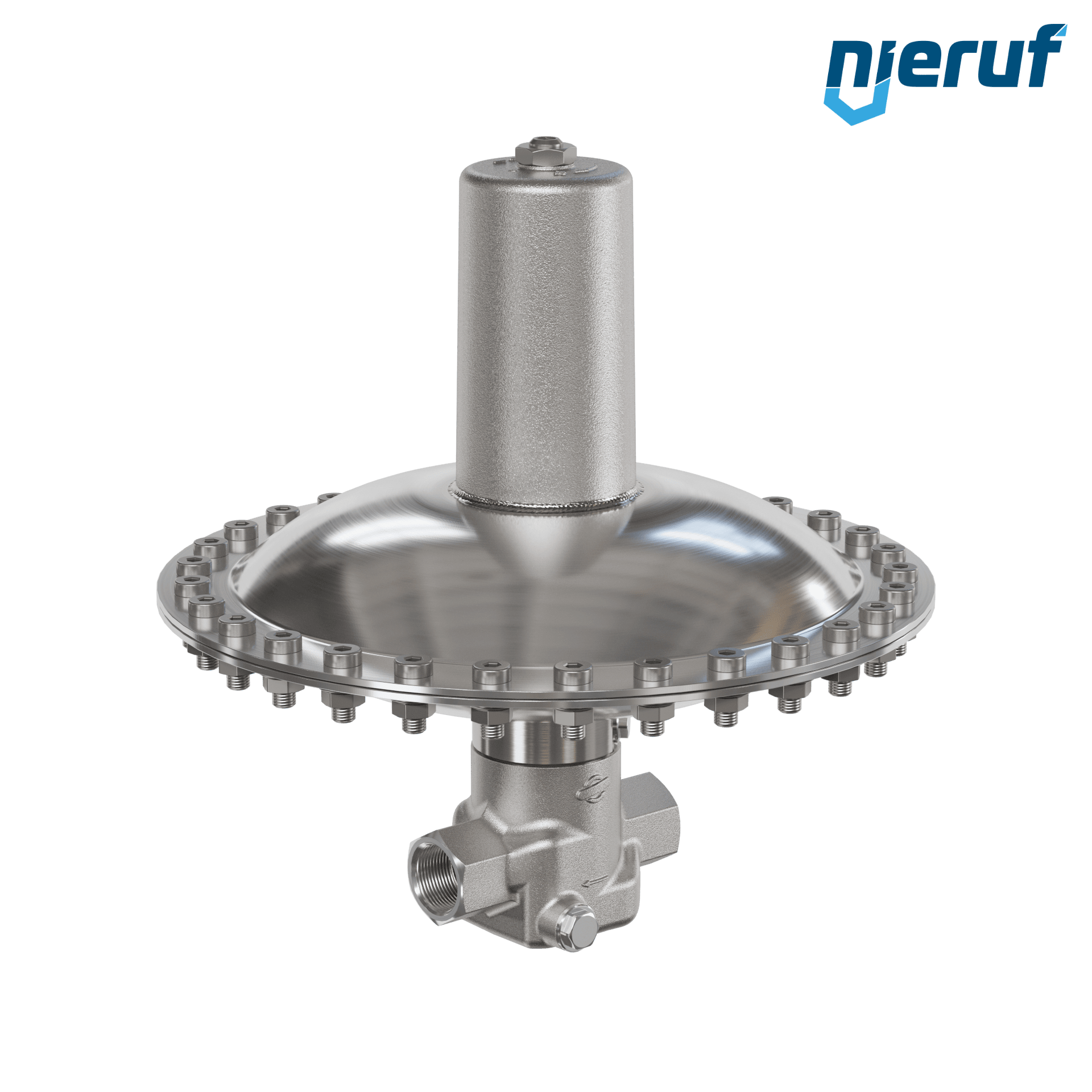 valvola di troppo pieno in millibar 3/4" pollici filettat. int NPT UV18 acciaio inossidabile EPDM / PTFE 50 - 500 mbar
