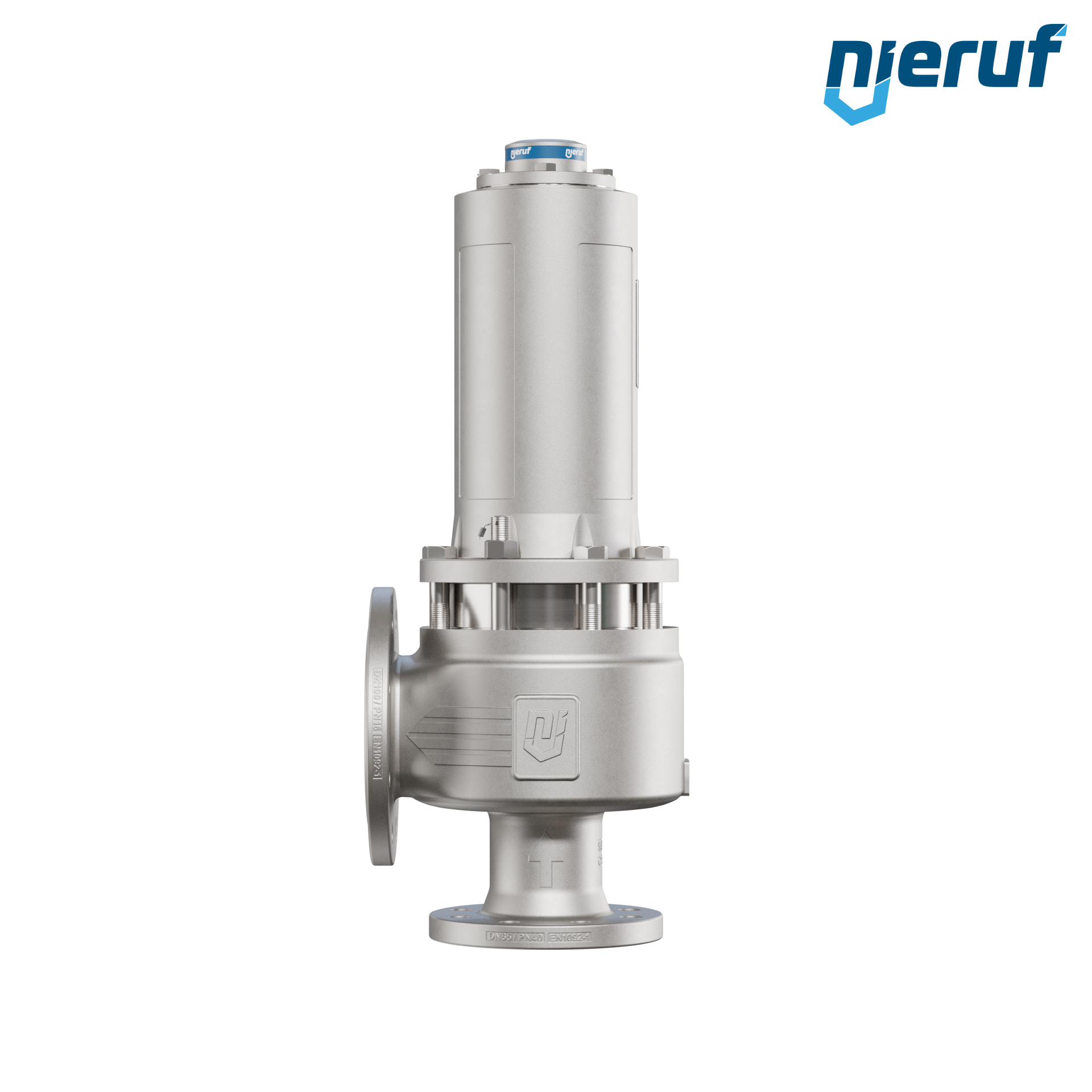 valvola di sicurezza con cappello a tenuta di gas & manicotto di tenuta DN65/DN100 SF04, PTFE, senza dispositivo di sollevamento