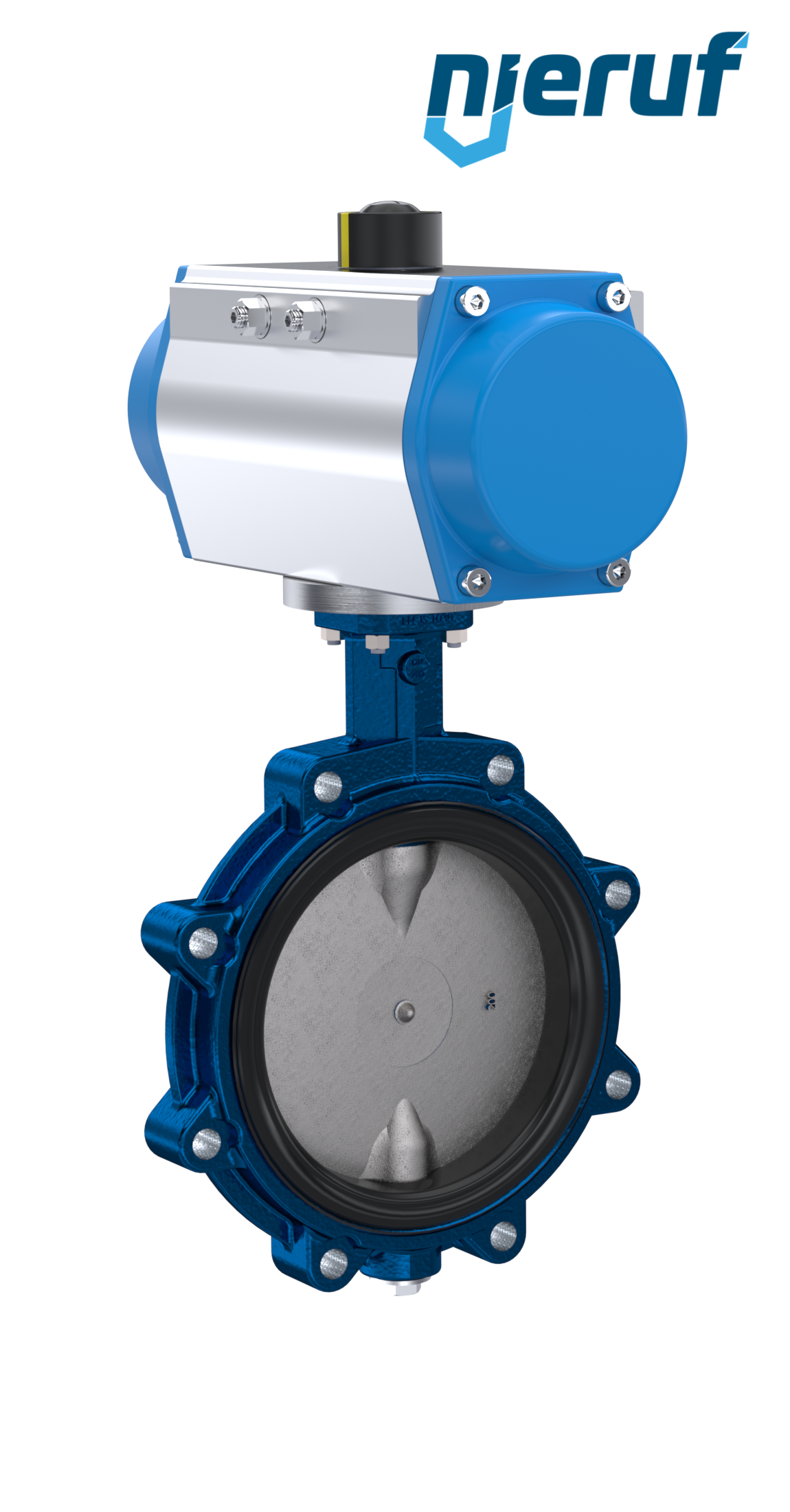 Butterfly valve DN 250 AK02 EPDM high temperature & FDA pneumatic actuator single acting normally open