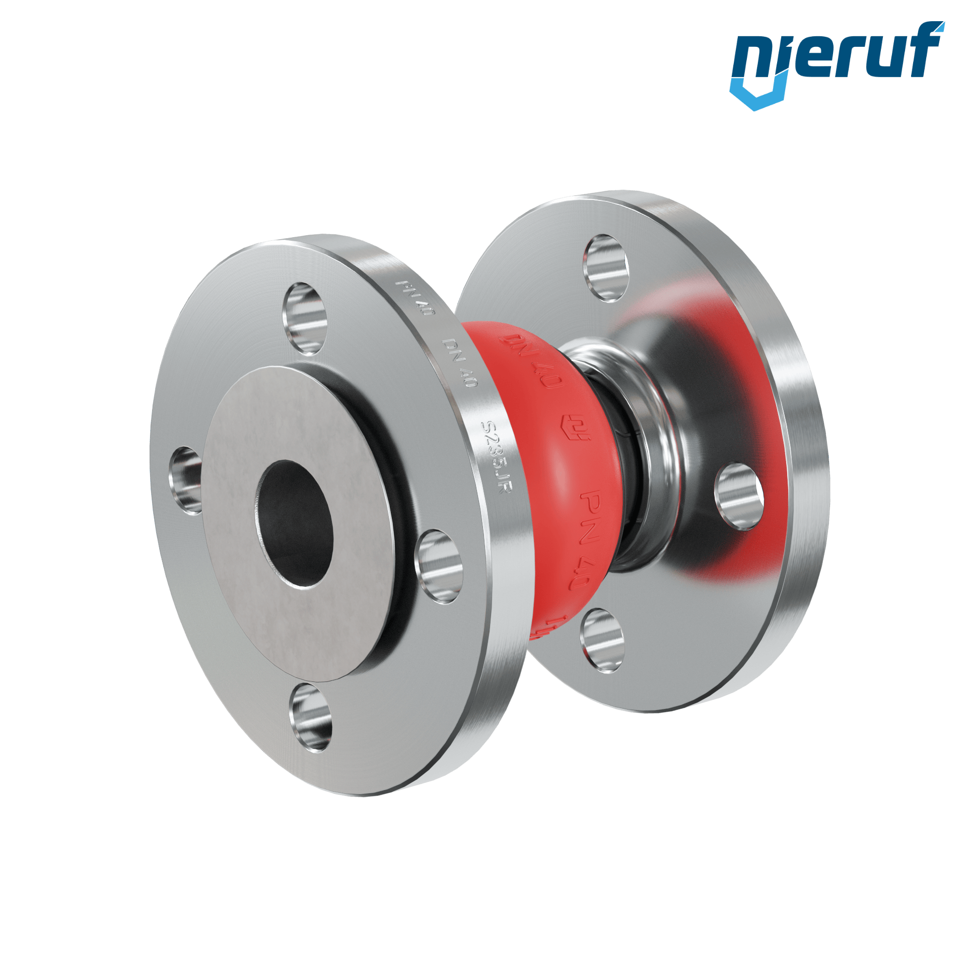 Compensatore piastra di rinforzo DN40 versione KP04 flange in acciaio EPDM