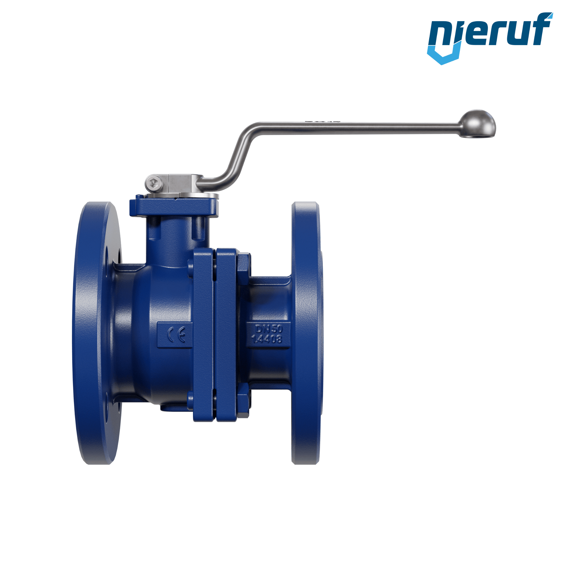 valvola a sfera flangiata per alte temperature FK12 DN50 PN40 in acciaio fuso 1.0619 fino a +25