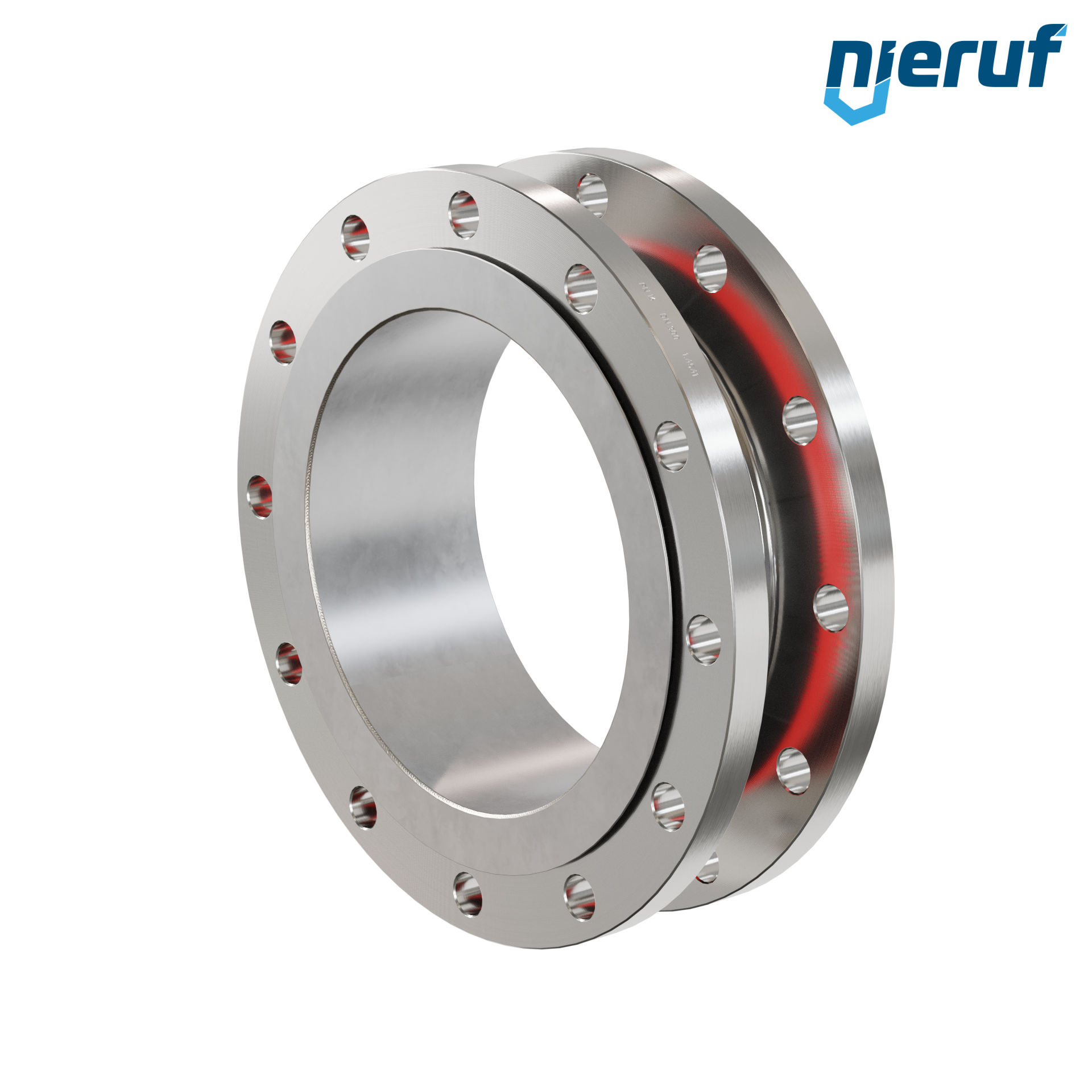 Compensatore in gomma per acqua potabile con convogliatore interno DN300 PN16 tipo KP04 flange in acciaio inox EPDM