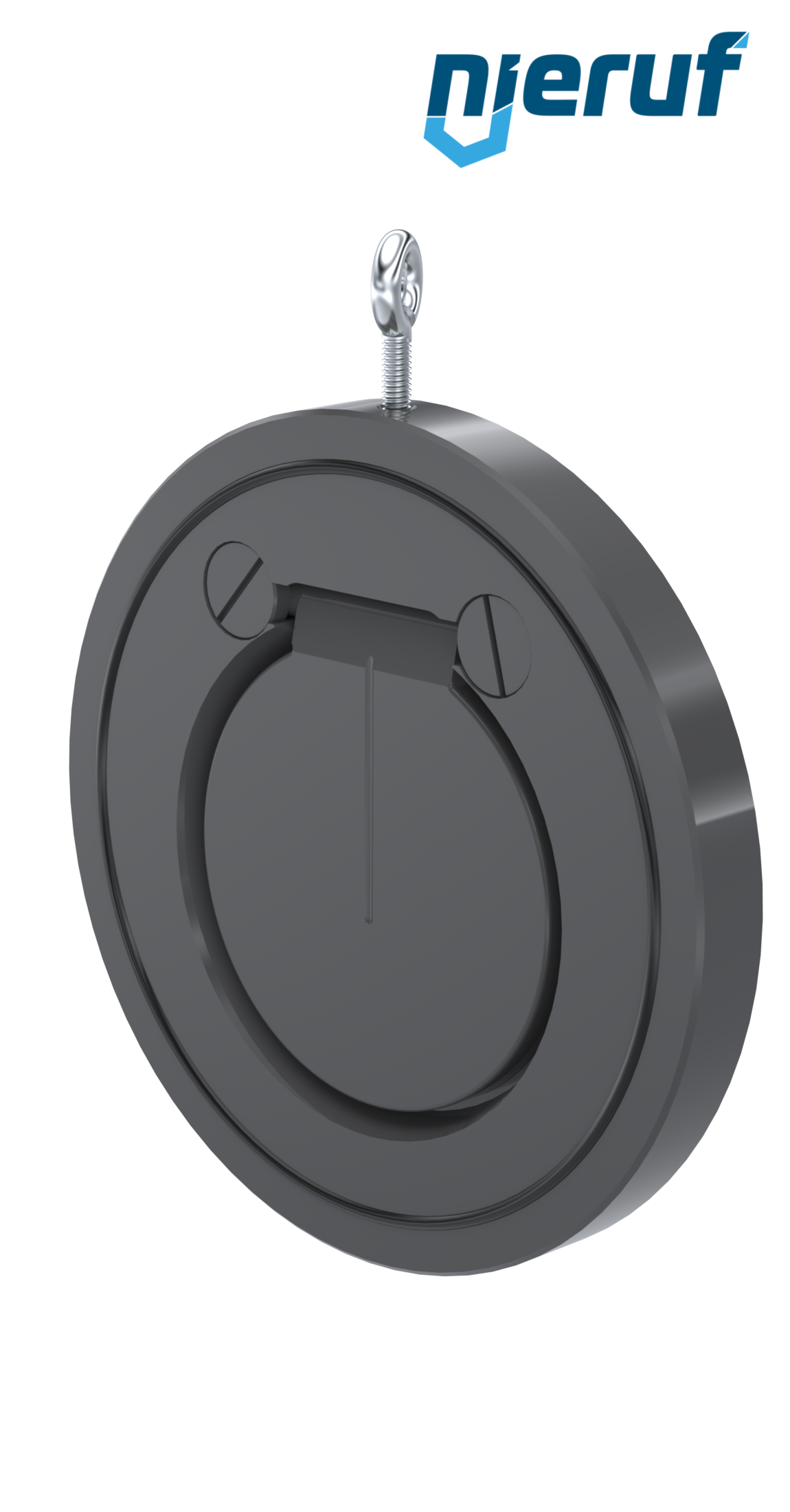 Zwischenflansch-Rückschlagklappe DN100 ZR05 Kunststoff PVC-U FKM (Viton)
