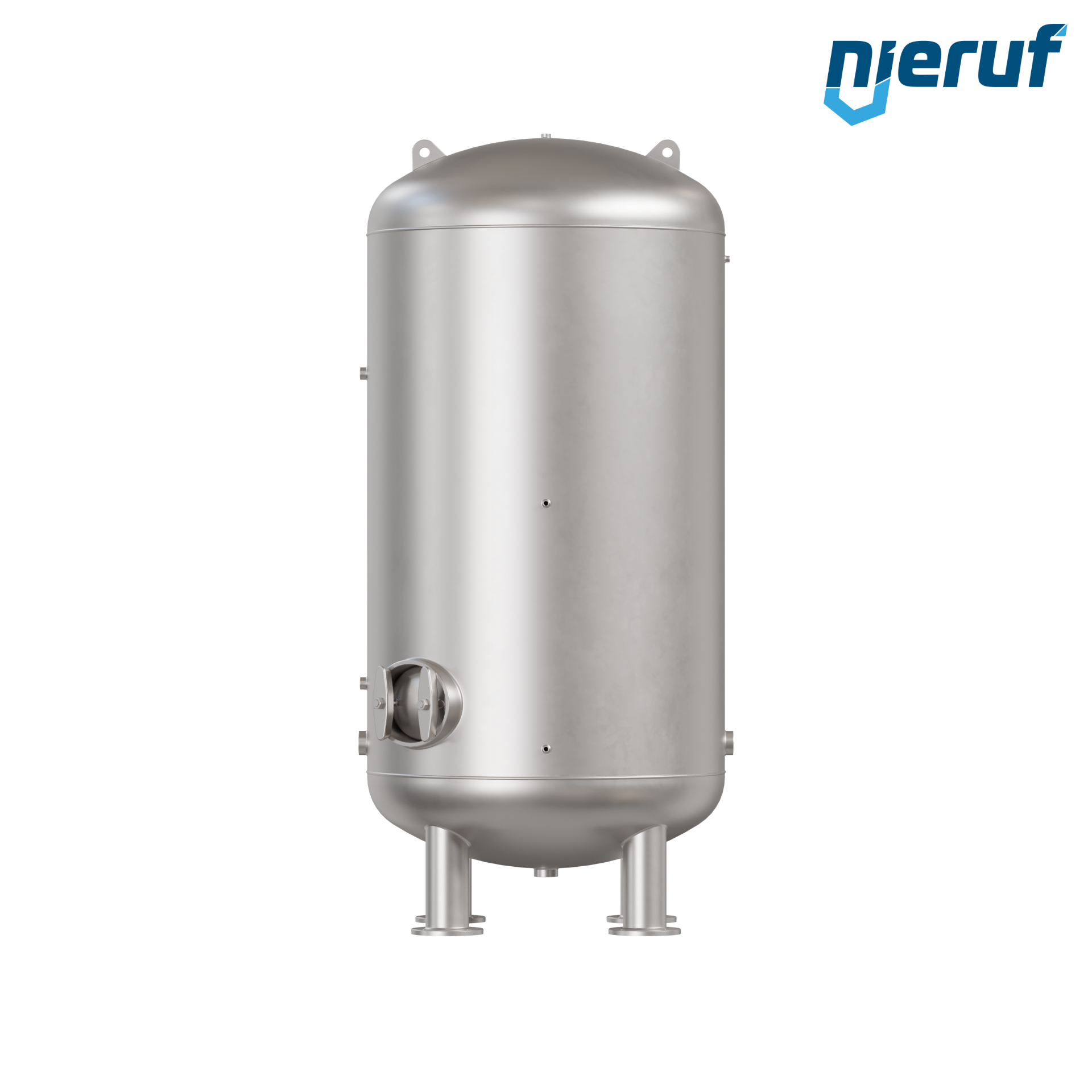 Serbatoio a pressione per acqua verticale BE04 5000 litri, 0-10 bar, acciaio inox