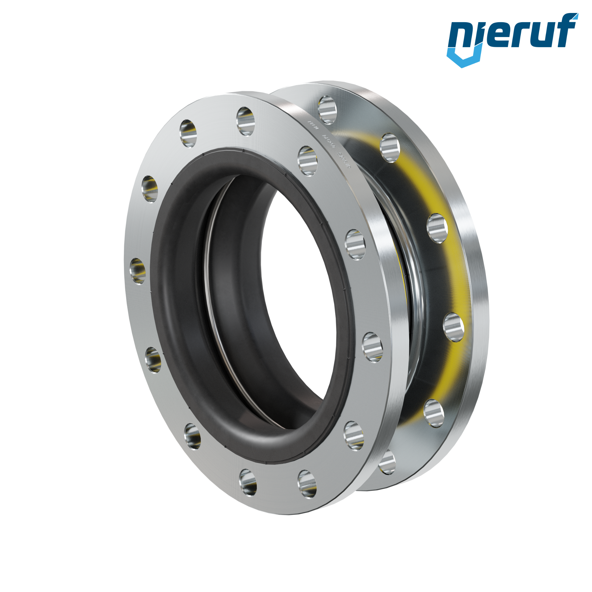 Compensatore o-ring di supporto per il vuoto DN250 PN16 versione KP04 flange in acciaio NBR