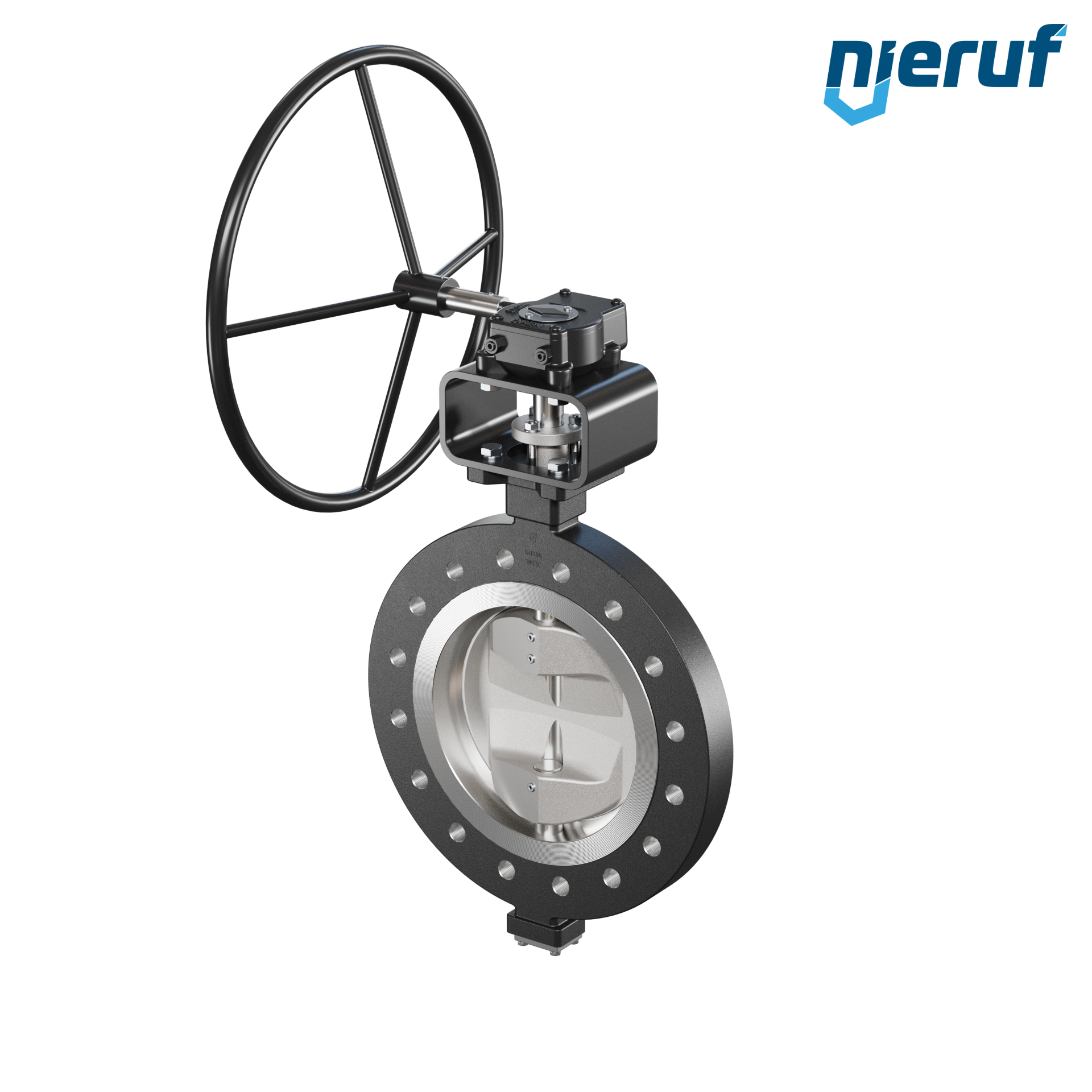 Double offset butterfly-valve AK12 DN 300 PN25 worm gear