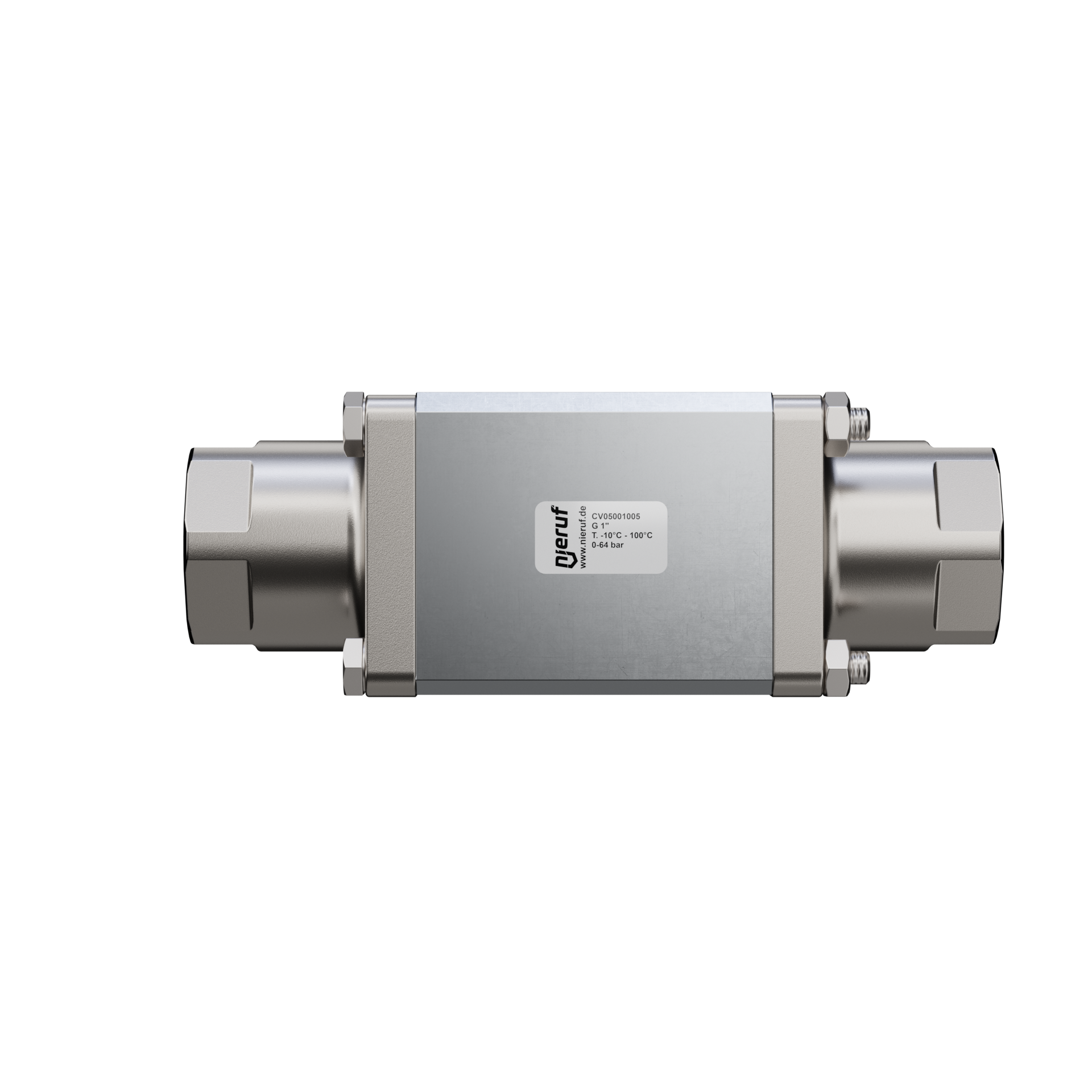 valvola coassiale a 2/2 vie CV05 1" pollici filettatura interna - DN25 acciaio inossidabile max. 64 bar NC - per applicazione con acqua