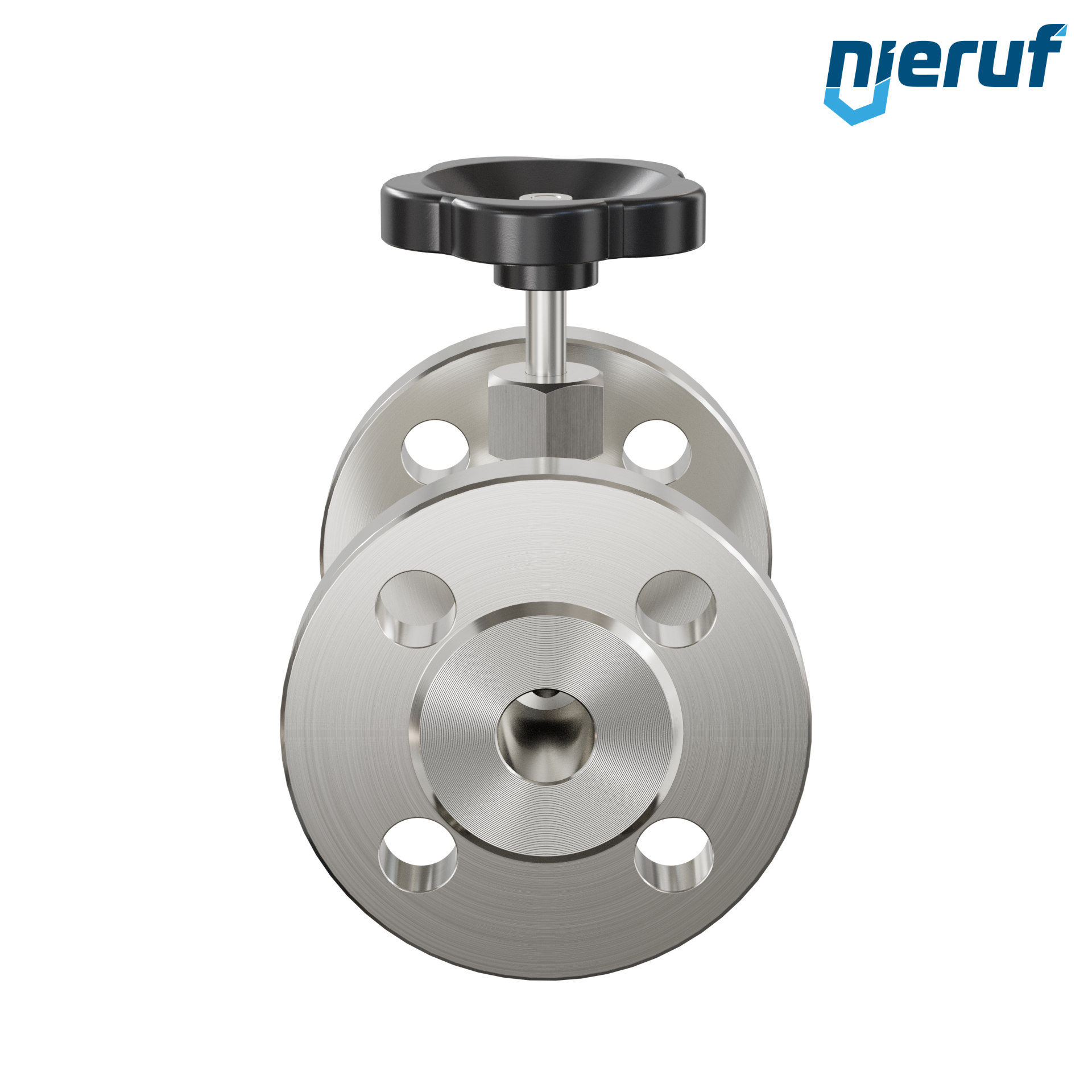 valvola a spillo flangiata NV04 DN15 PN40 acciaio inossidabile 1.4571