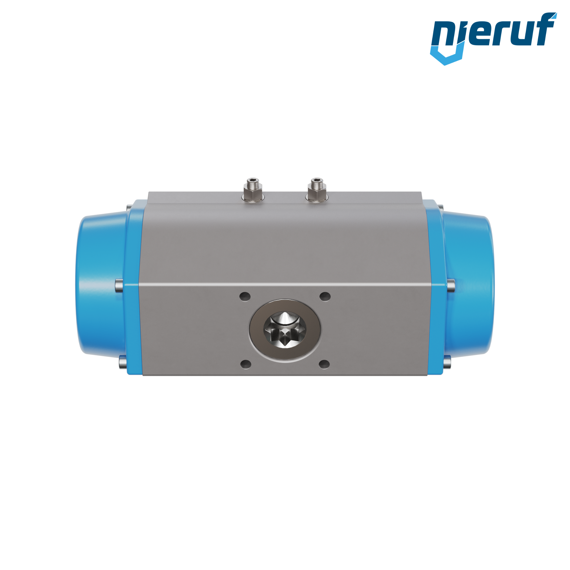 attuatore pneumatico AN02 a singolo effetto, apertura a molla versione per alta temperatura GS-190 90° con 12 molle