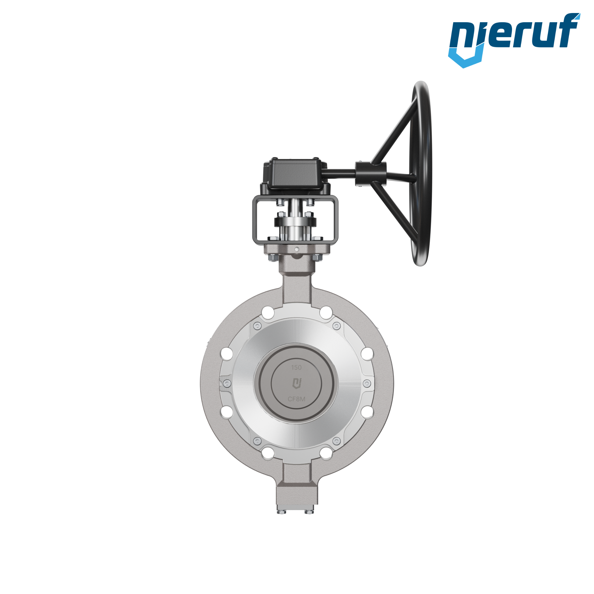 valvola a farfalla triplo eccentrico acciaio inox AK14 DN 150 ANSI150 volantino