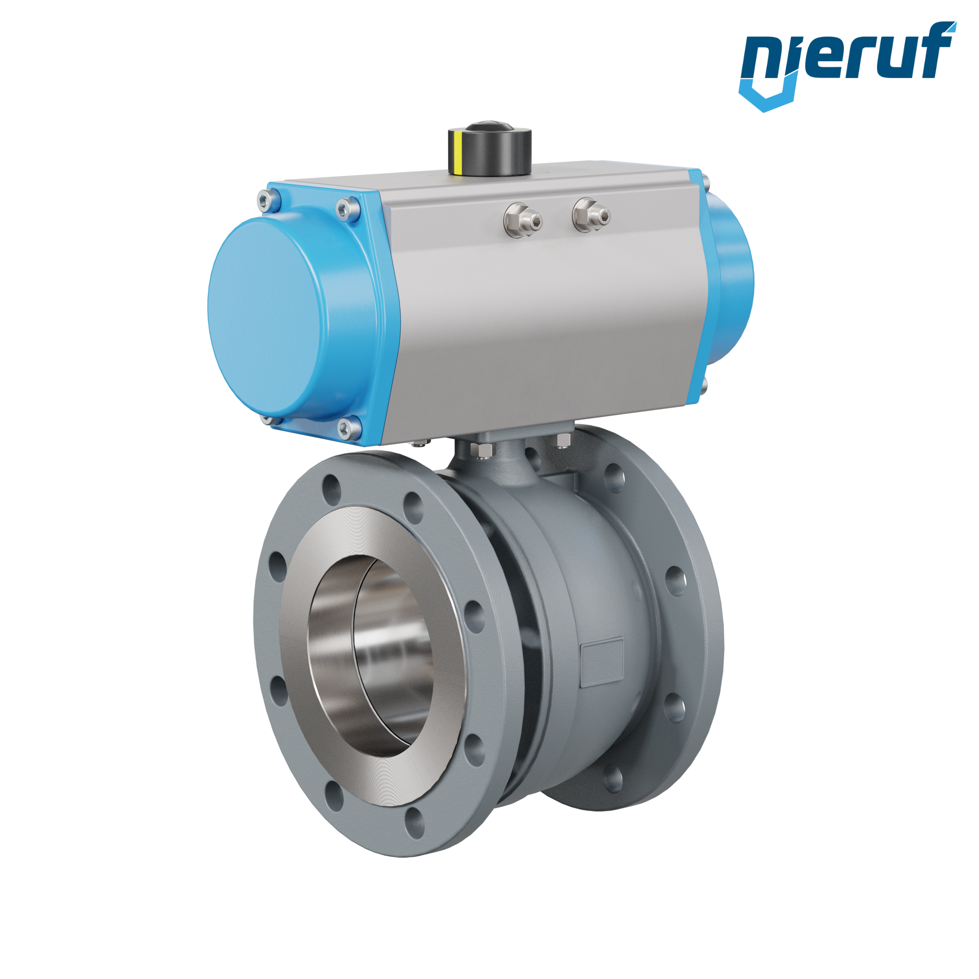 valvola a sfera automatica DN150 - 6" pollici PK04 azionamento rotativo pneumatico a semplice effetto apertura a molla