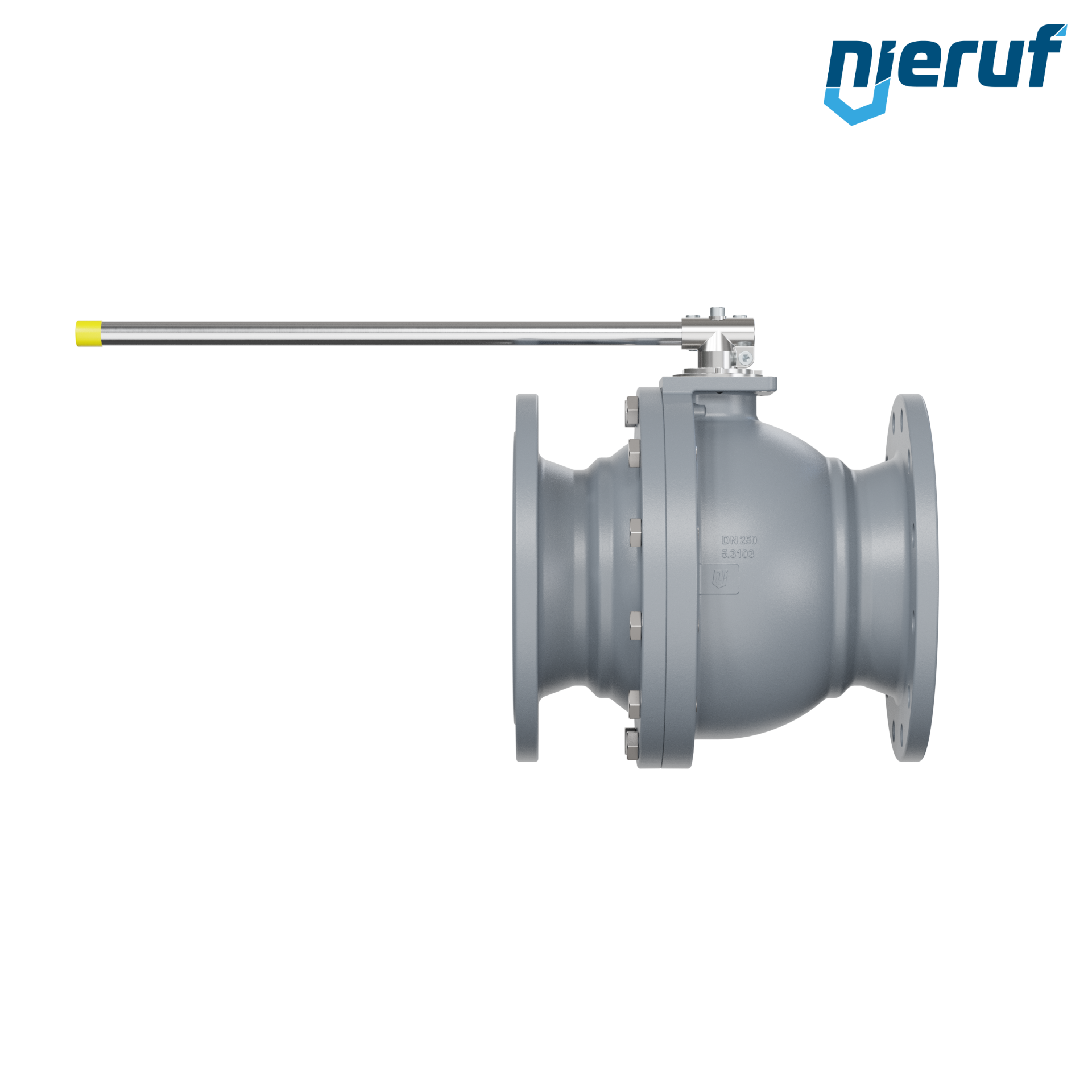 valvola a sfera flangiata DN250 FK01 ghisa sferoidale GJS 400-18 sfera in acciaio cromato DVGW gas