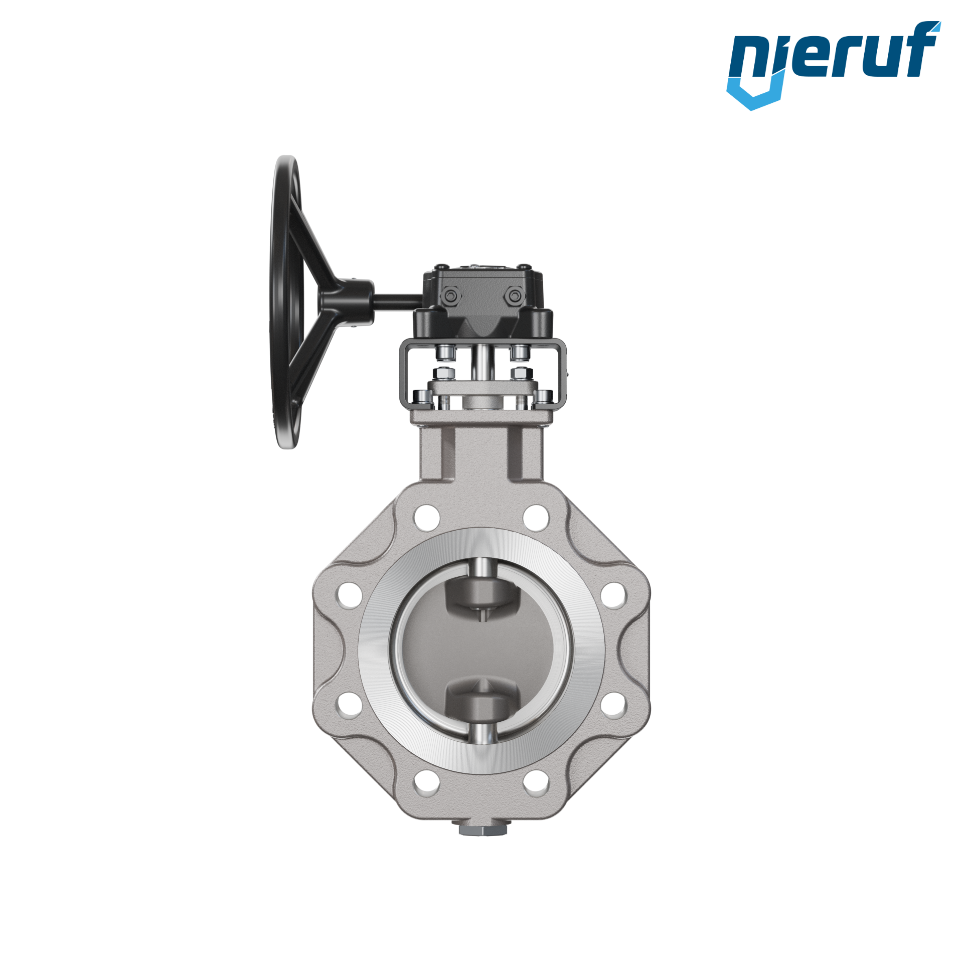 valvola a farfalla triplo eccentrico acciaio inox AK14 DN 100 ANSI150 volantino