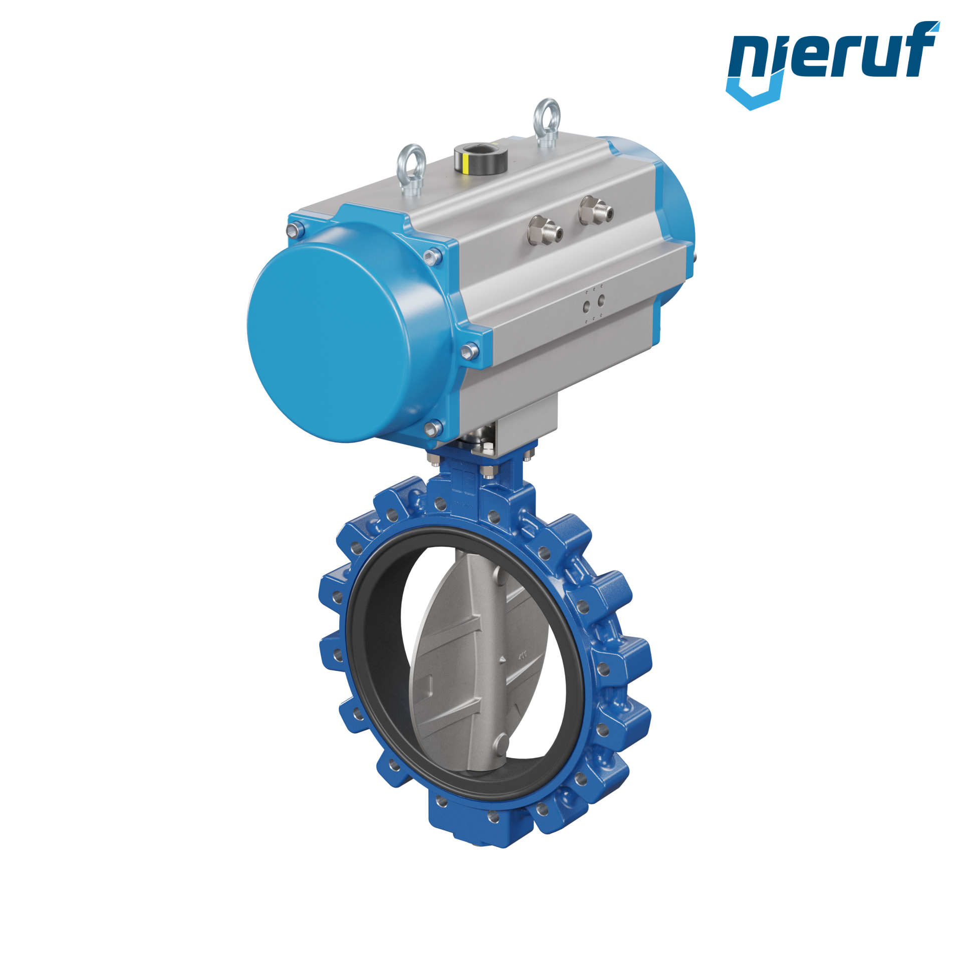 Butterfly valve DN 400 AK02 EPDM DVGW drinking water, WRAS, ACS, W270 pneumatic actuator single acting normally open