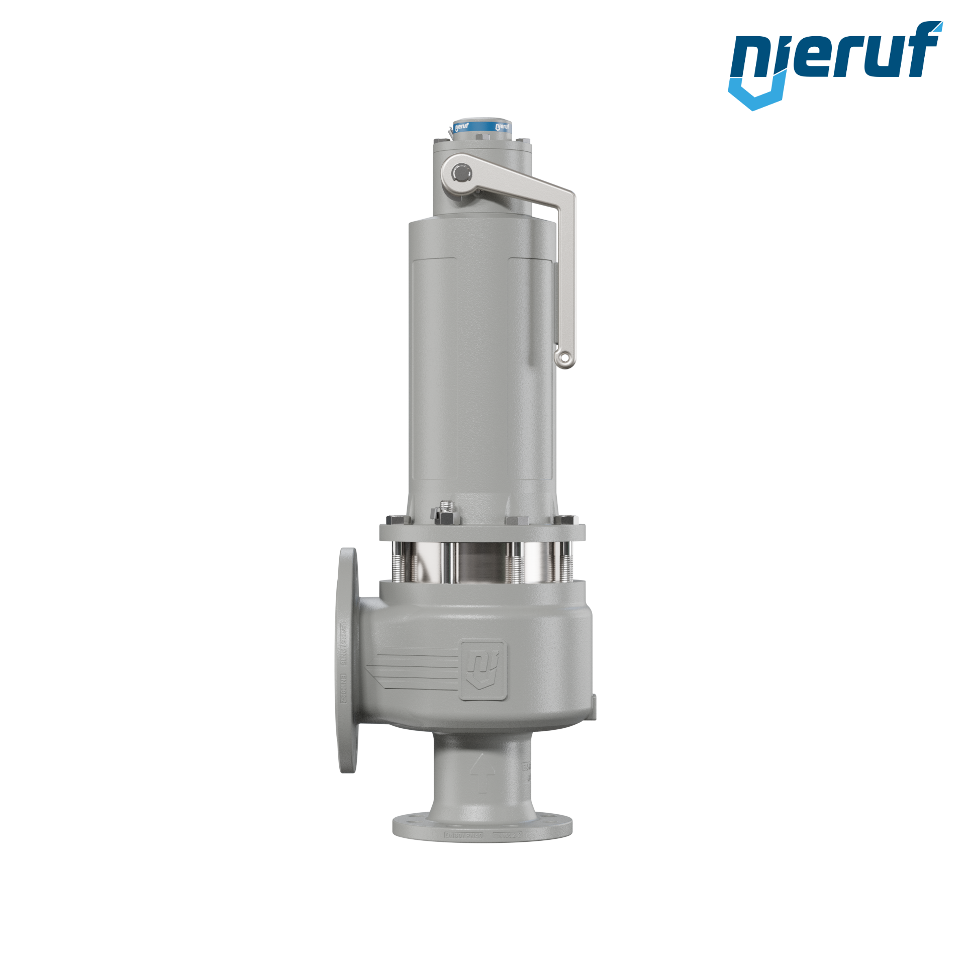 valvola di sicurezza flangiata DN80/DN125 SF06, cappello della molla a tenuta di gas (antigas) & manicotto di tenuta in acciaio inossidabile PTFE, dispositivo di sollevamento con leva