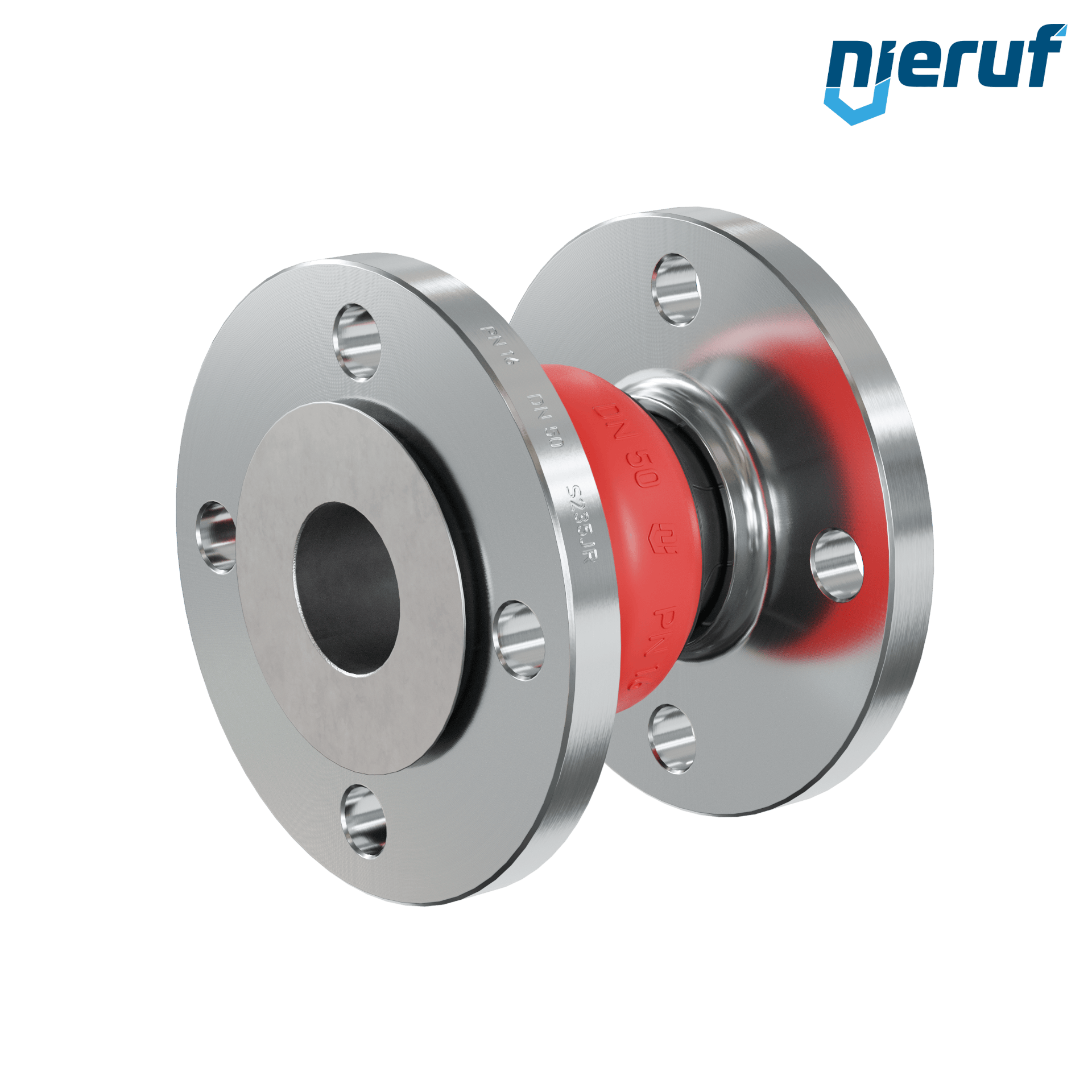 Compensatore piastra di rinforzo DN50 versione KP04 flange in acciaio EPDM
