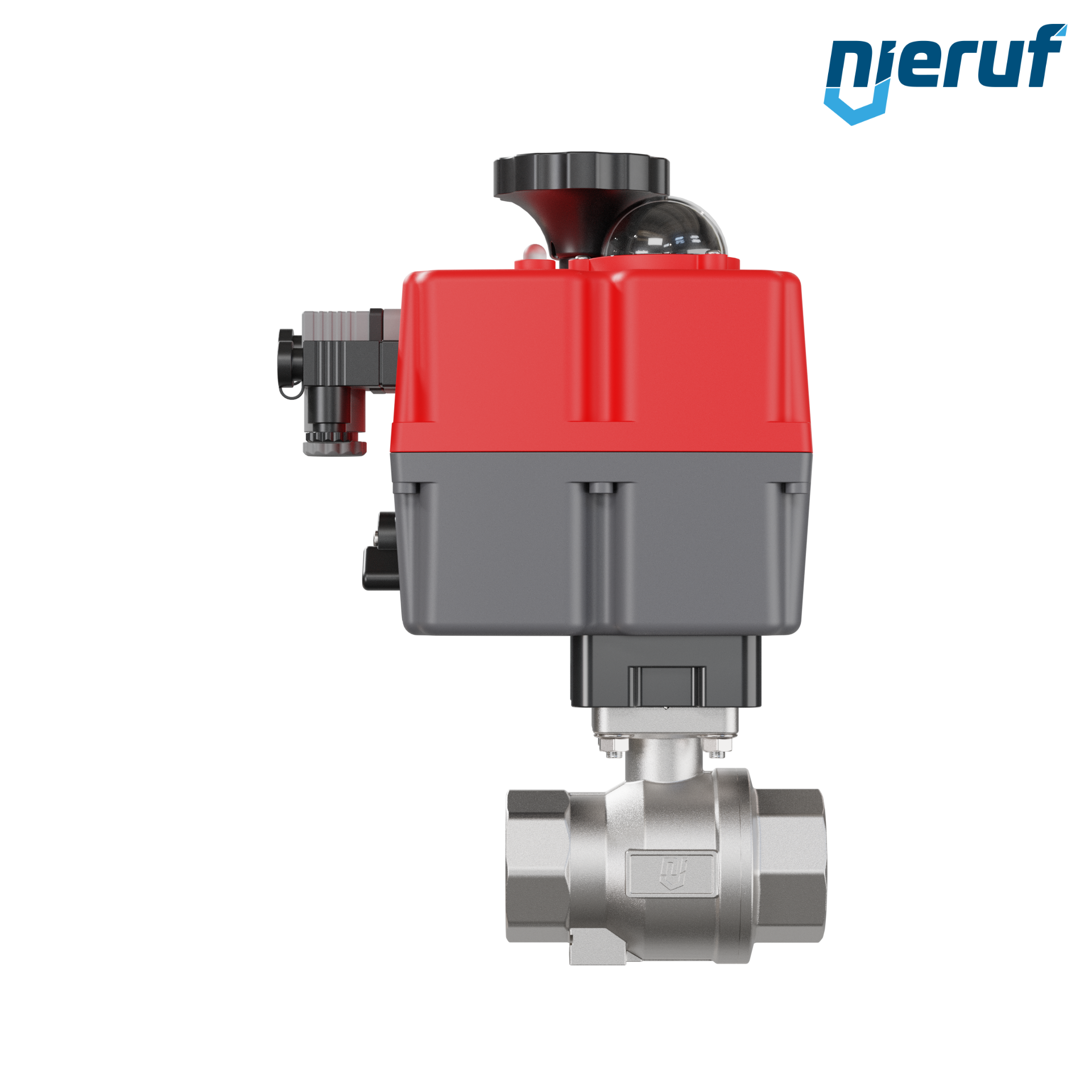 valvola a sfera con attuatore elettrico DN32 - 1 1/4" pollici acciaio inossidabile 24V - 240V EK02 DVGW-W