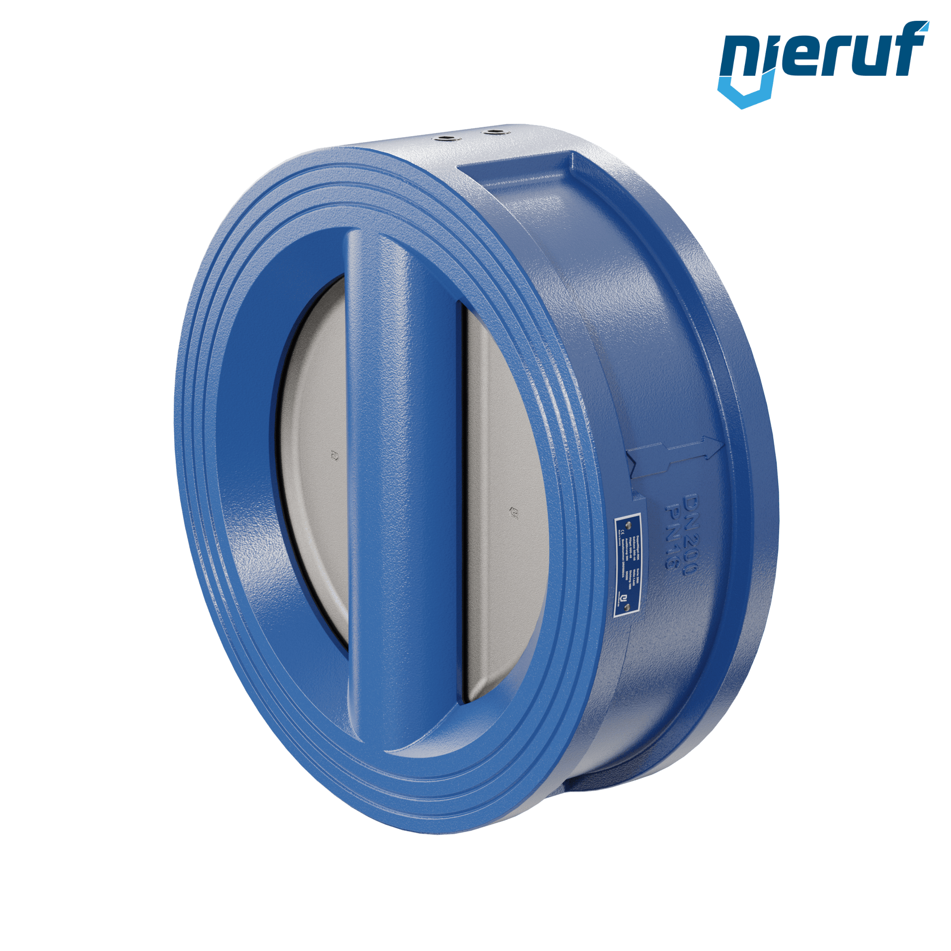 valvola di ritegno a doppio battente DN200 DR01 GGG40 NBR