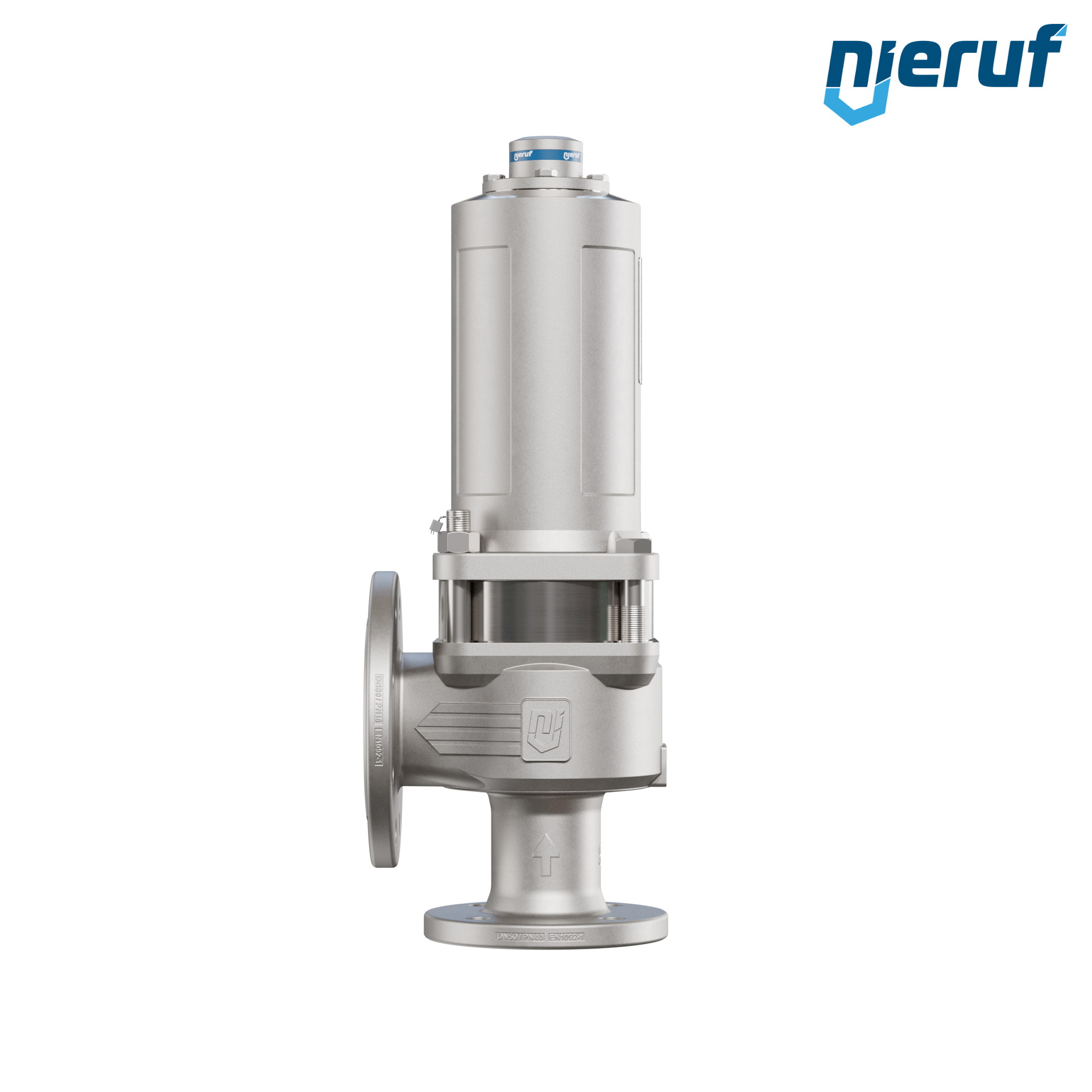 valvola di sicurezza con cappello a tenuta di gas & manicotto di tenuta DN50/DN80 SF04, PTFE, senza dispositivo di sollevamento