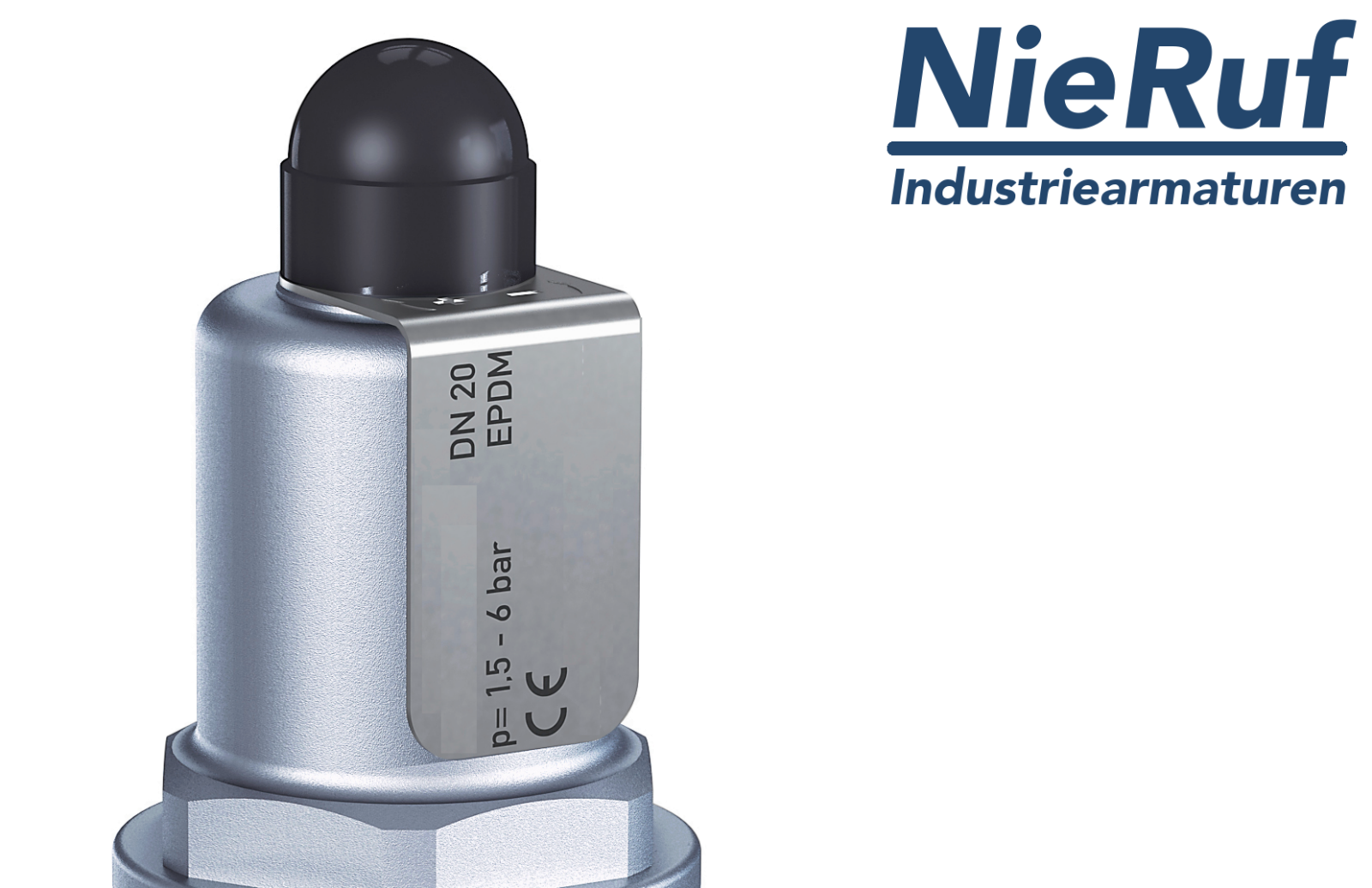 déverseur/soupape de décharge à passage droit 3/4" pouce mâle UV08 acier inoxydable CF8M / 316L 0,5 - 2,0 bar
