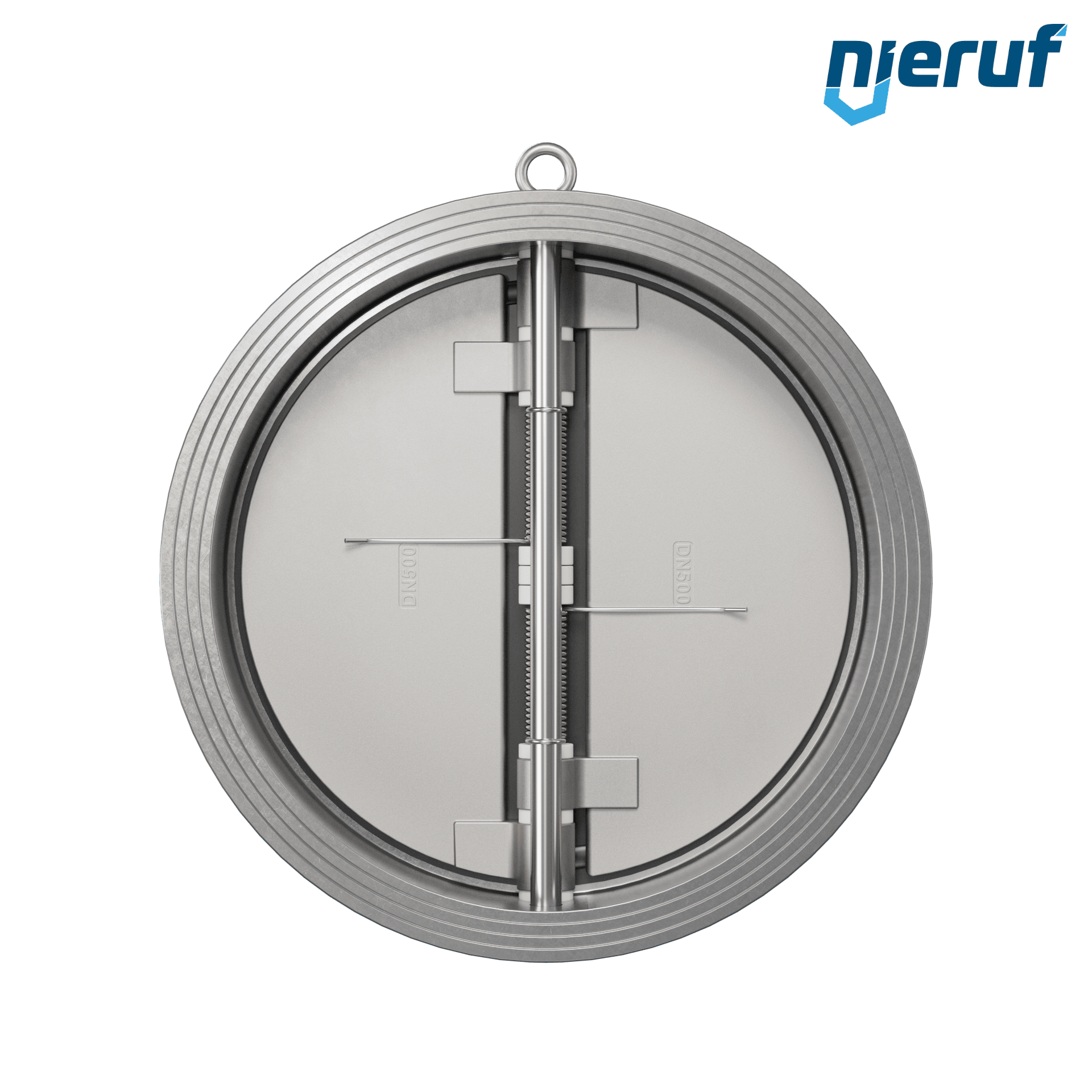 valvola di ritegno a doppio battente DN500 DR03 acciaio inossidabile 1.4408 FKM (Viton)