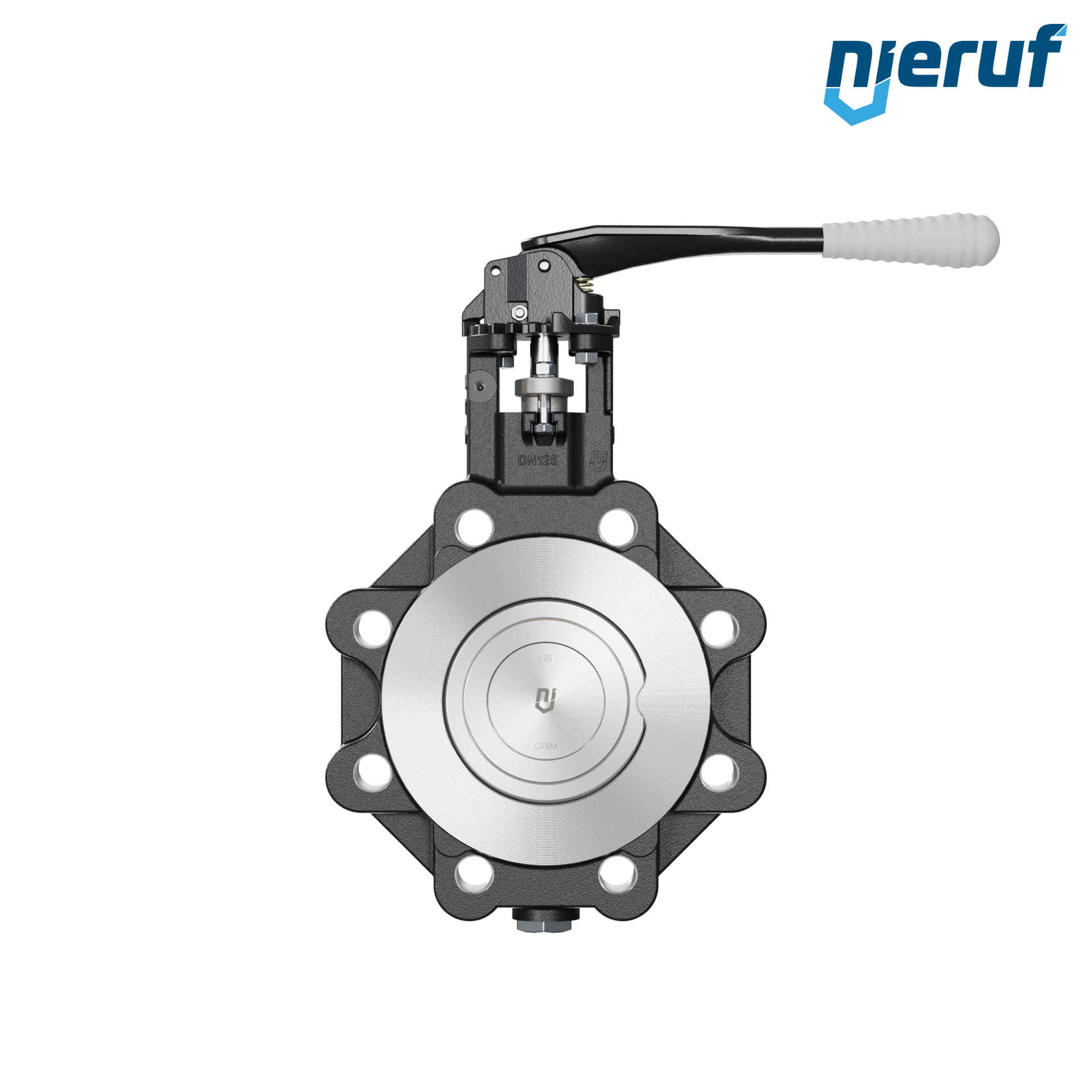 Double offset butterfly-valve AK12 DN 125 PN25-PN40 lever