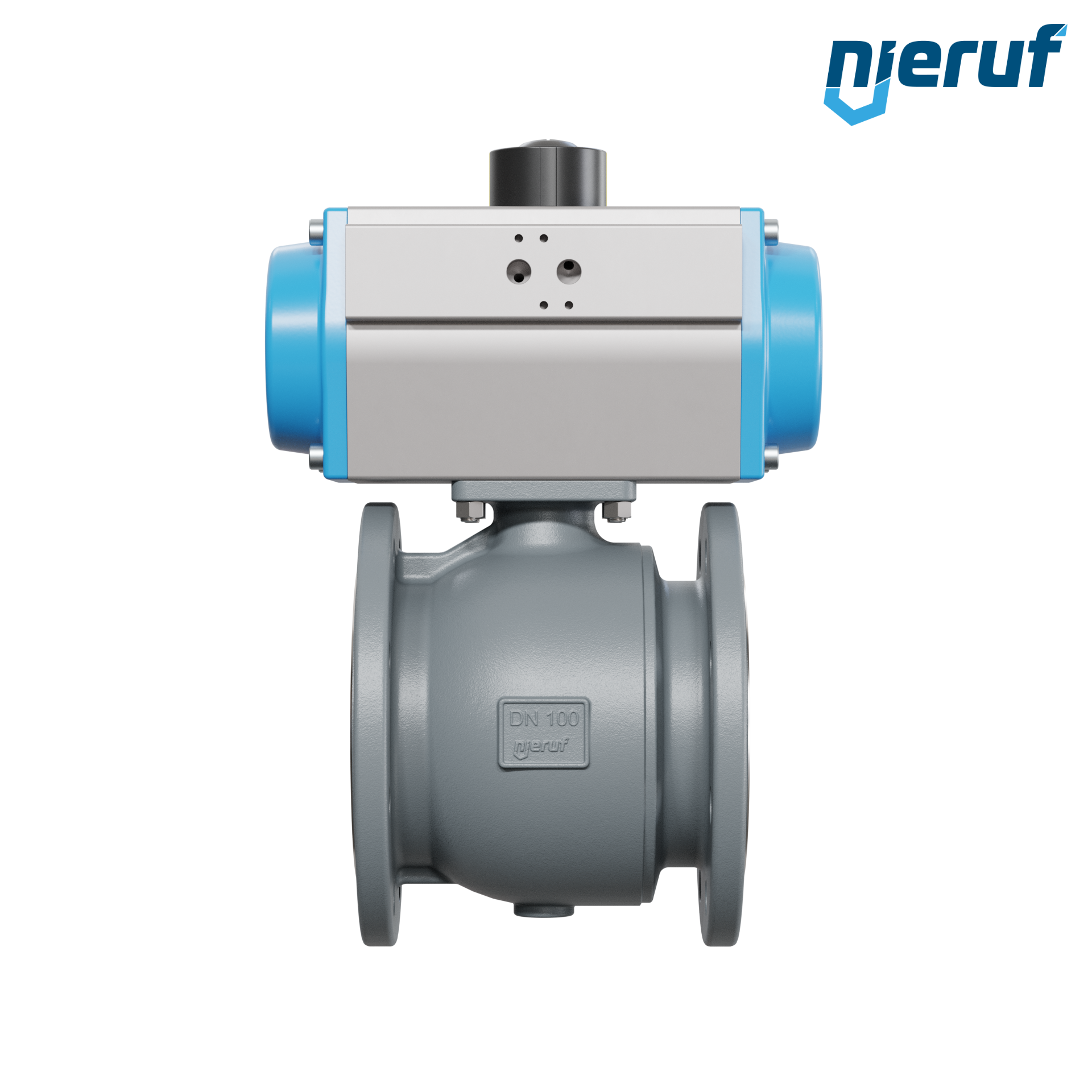 valvola a sfera automatica DN100 - 4" pollici PK04 azionamento rotativo pneumatico a semplice effetto apertura a molla