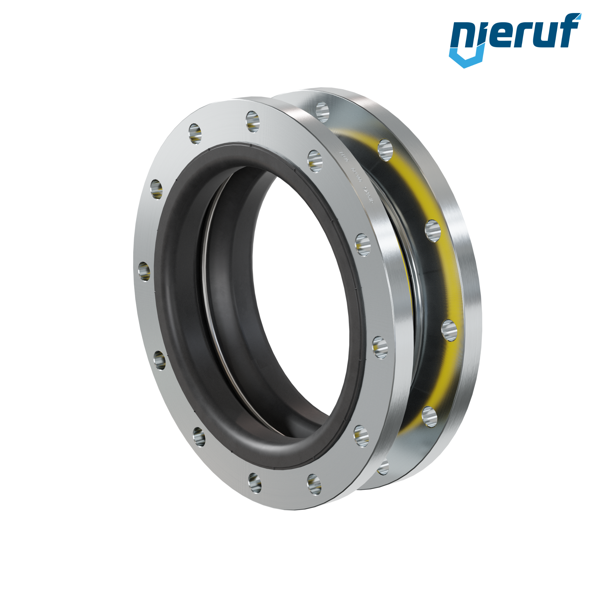Compensatore o-ring di supporto per il vuoto DN300 versione KP04 flange in acciaio NBR