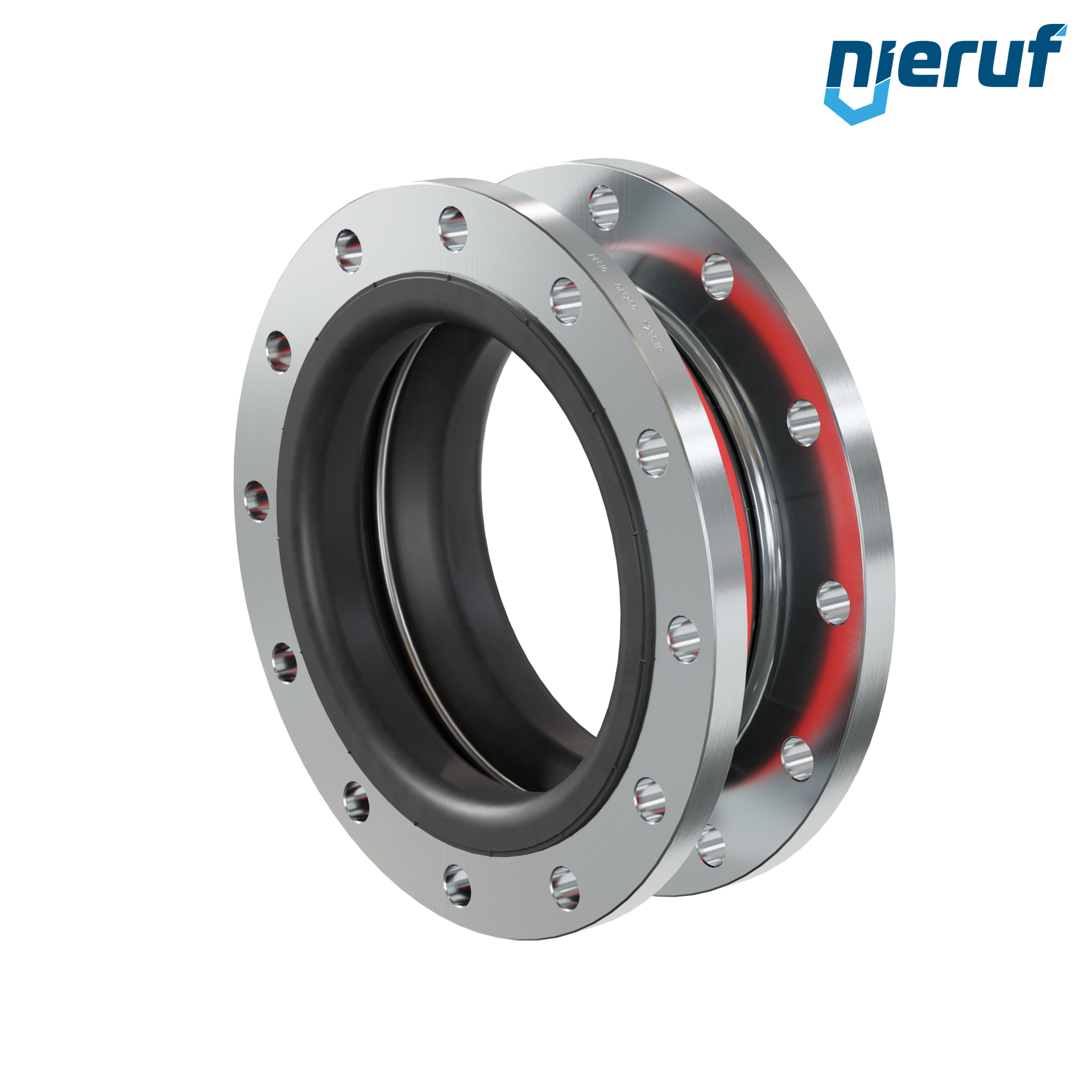 Compensatore o-ring di supporto per il vuoto DN250 versione KP04 flange in acciaio EPDM